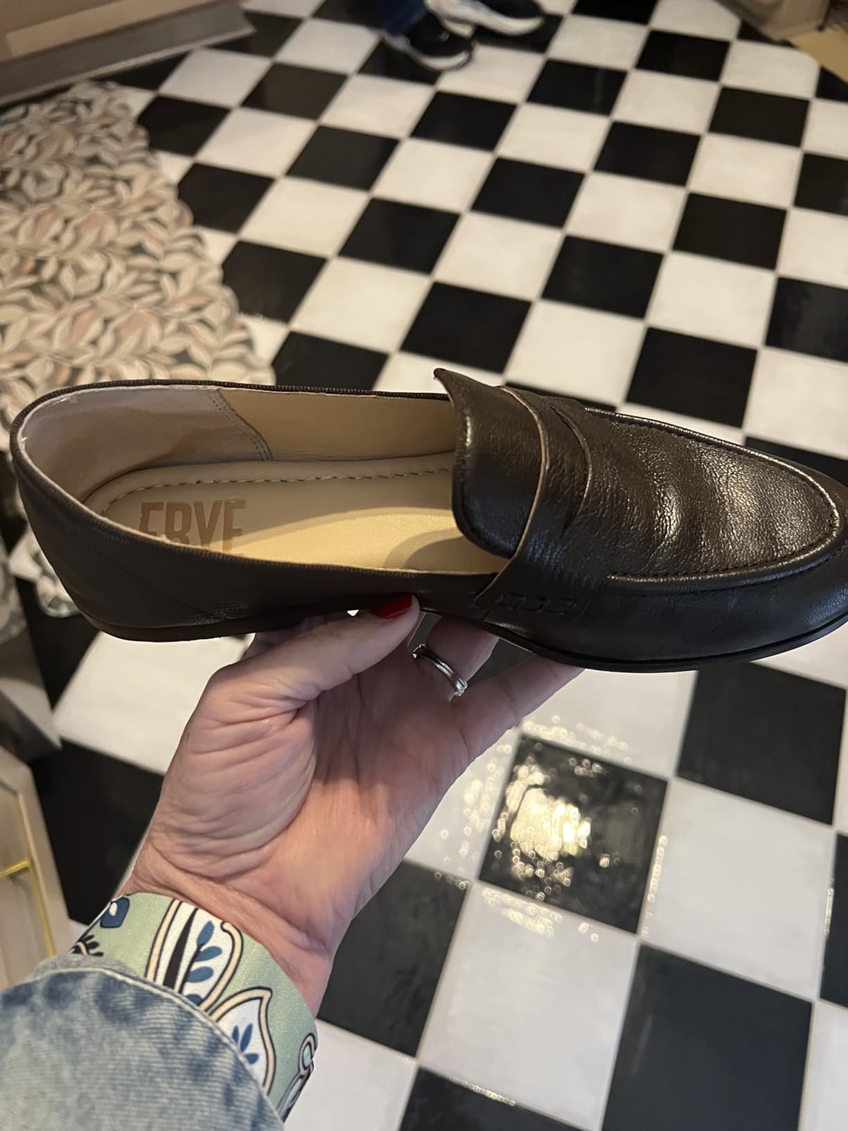Frye Faith Loafer, Leather Loafers for Women, Cushioned Insole customer photo 1