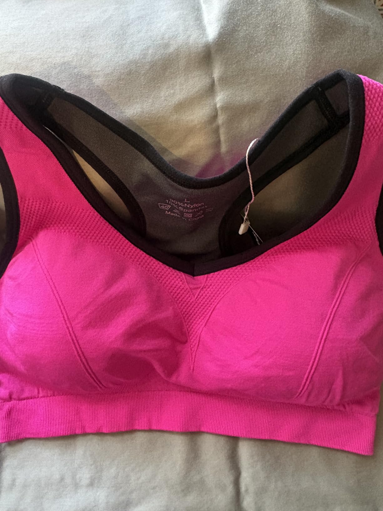 MIRITY Women Racerback Sports Bras - High Impact Workout Gym Activewear Bra customer photo 2