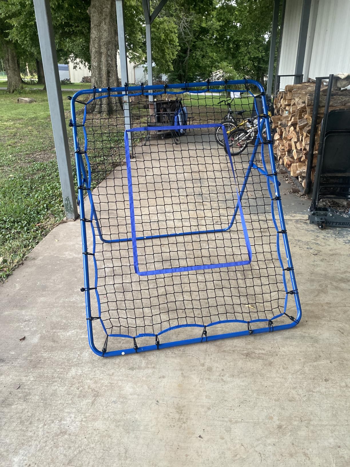 Volleyball Baseball Rebounder Net, Softball Rebounder Pitchback Net Quick Adjustments, Quick Adjustments Lacrosse Bounce Back Practice Equipment, Ideal for Outdoor Indoor and Backyard Training customer photo 1