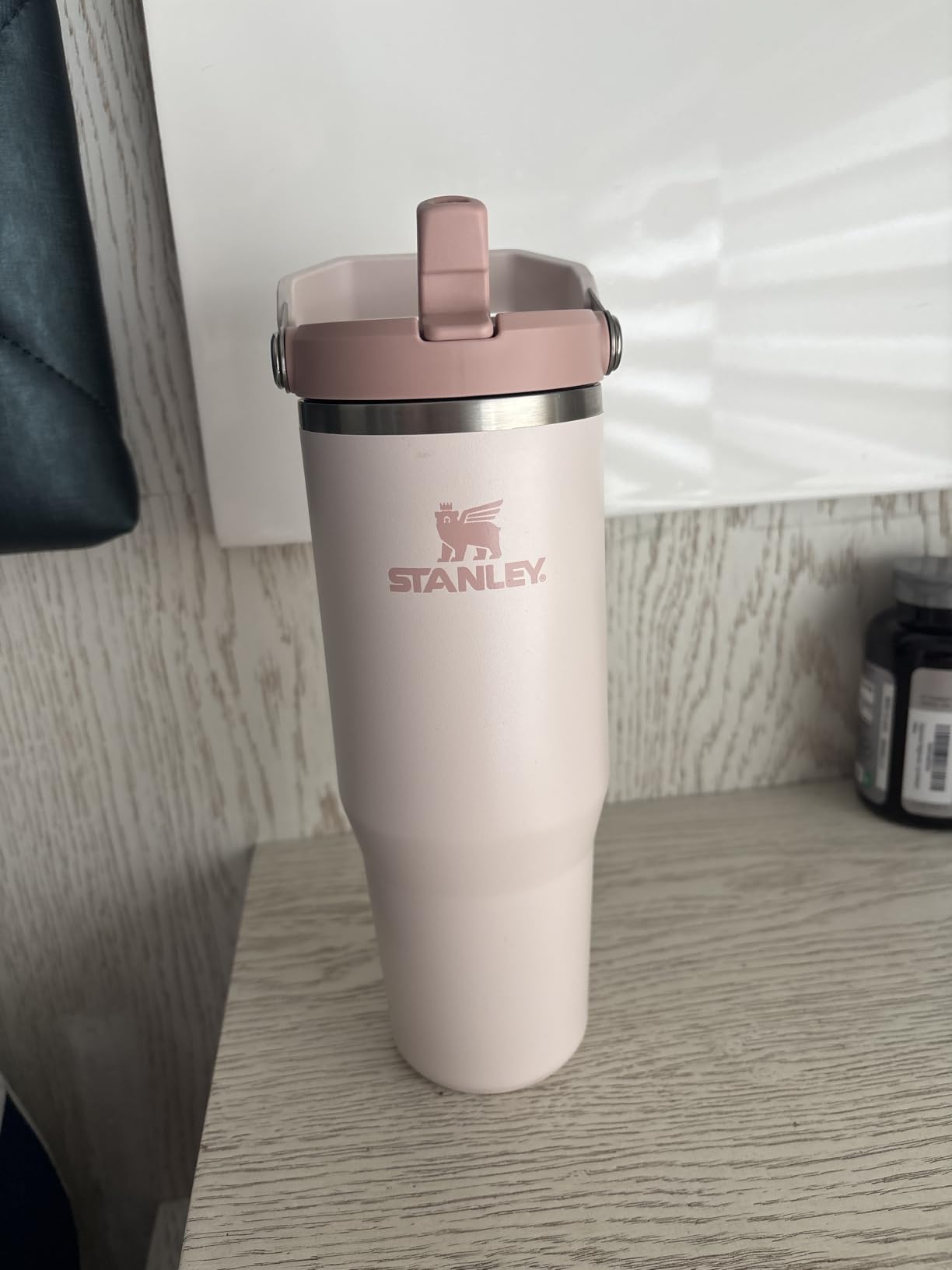 STANLEY IceFlow 2.0 Flip Straw Tumbler, 30 oz, Ash | Easy Carry Handle | Twist On Lid and Flip Up Straw | Leak Resistant Water Bottle | Insulated Stainless Steel | BPA-Free customer photo 1
