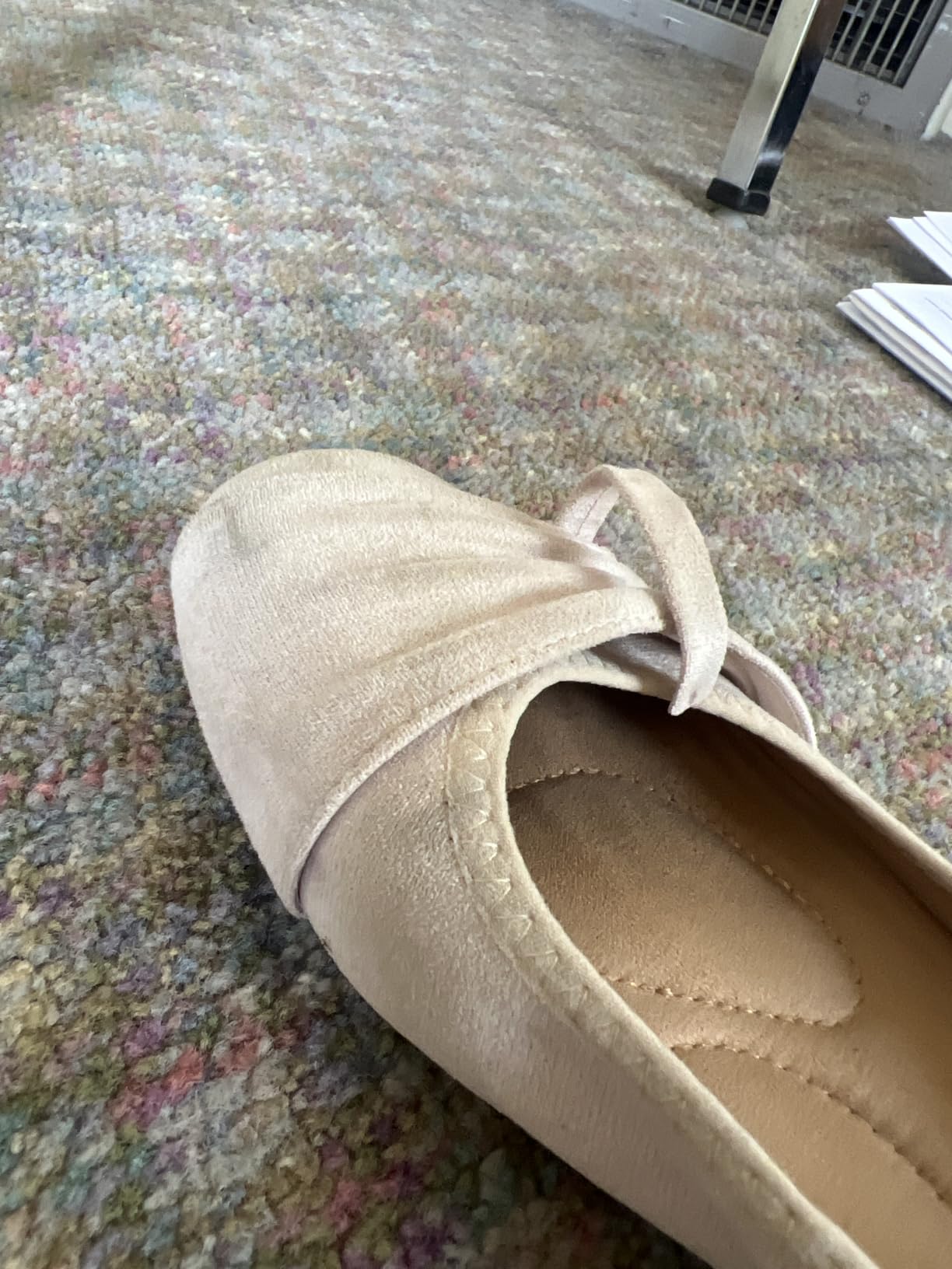 Comfortable Ballet Flats for Women: Lightweight Cushioned Foldable Slip-On Work Shoes with Memory Foam - All Day Walking Comfort - Dressy Flats for Office Business customer photo 1