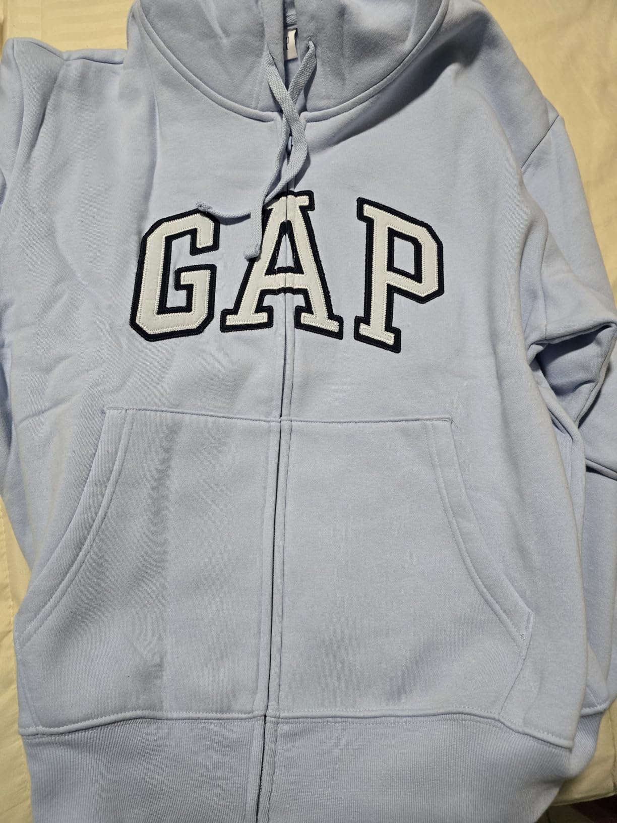 GAP Women's Logo Hoodie Hooded Full Zip Sweatshirt customer photo 2
