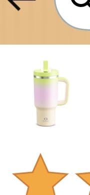 ENCOOL 40 oz Tumbler with Handle and Straw: Stainless Steel Insulated Tumbler Keeps Cold for 24 Hours, Leakproof Travel Cup Fits in Cup Holder and BPA-Free, Cotton Candy customer photo 2