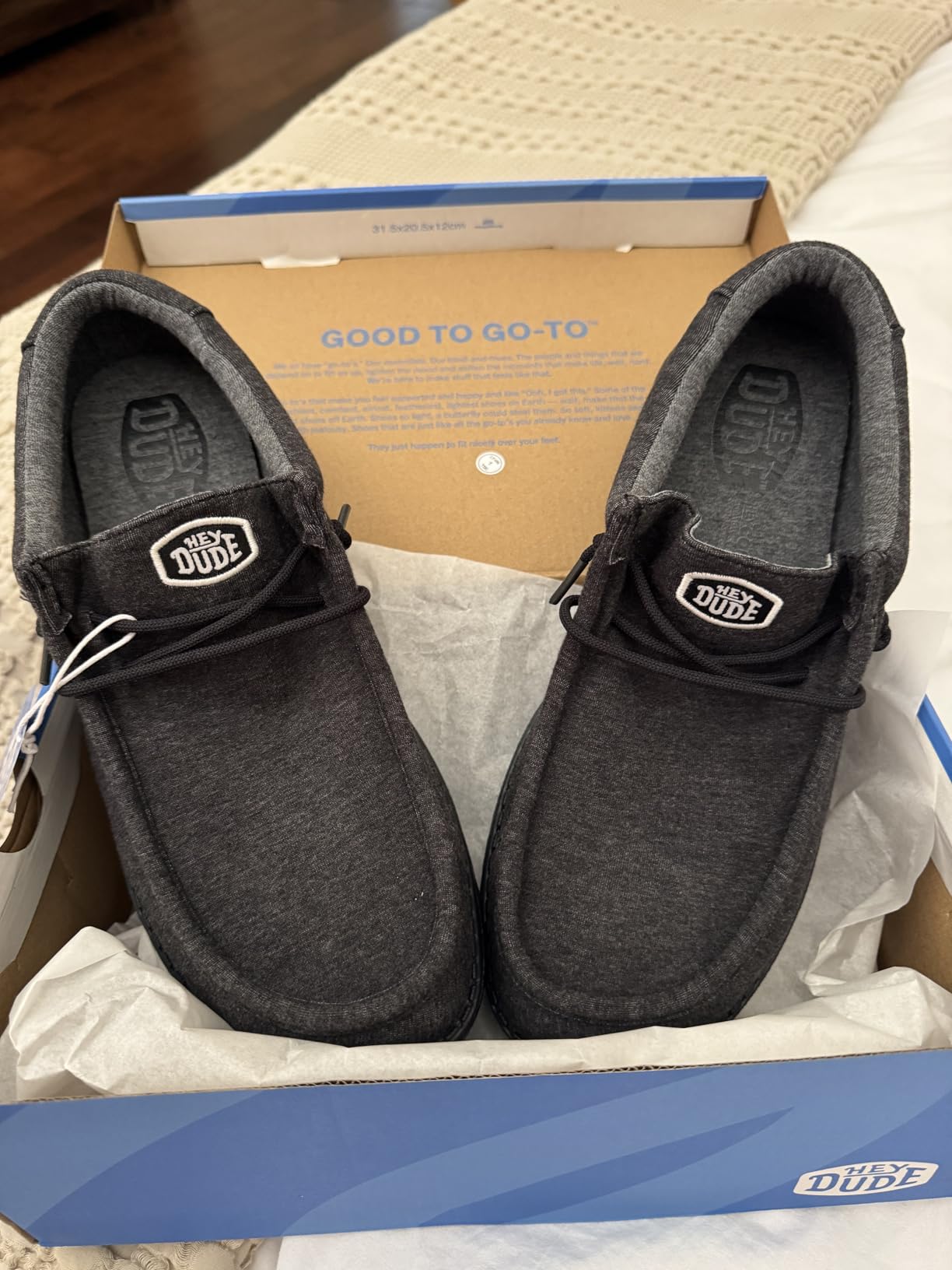 HEYDUDE Men's Wally Stretch Jersey Slip On Shoes | Lightweight Loafer customer photo 2