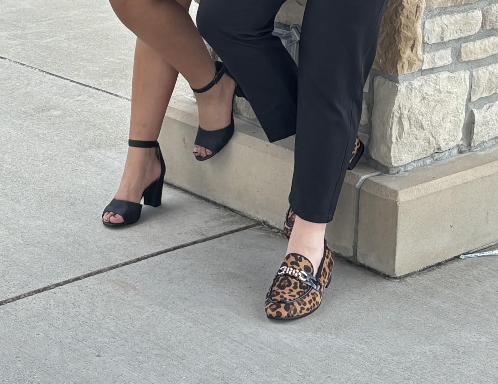 Men's Velvet Loafers, Brown Leopard Slip-On Dress Shoes & Gold Horsebit customer photo 1