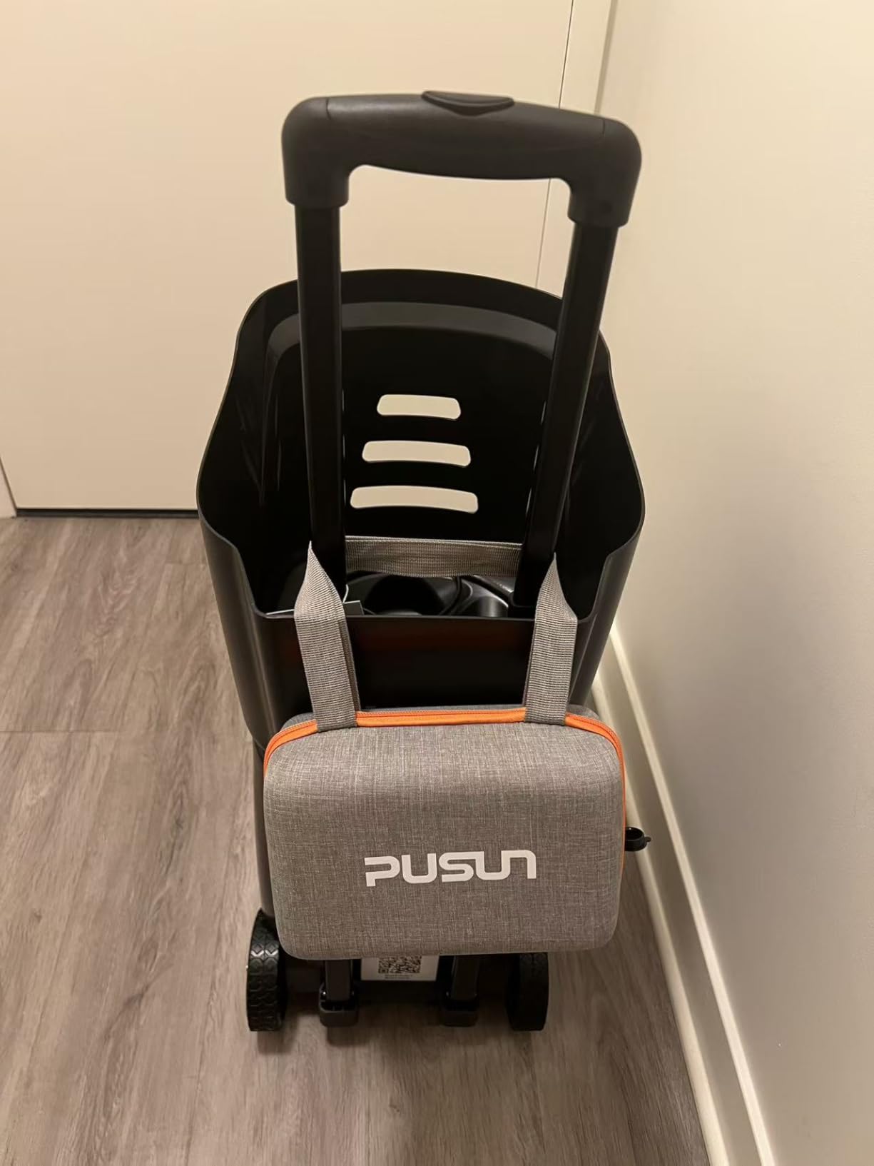 PUSUN PT-Smart Tennis Ball Machine: App Control with 12 Built-in Training Modes, 6-Level Spin, 28-Pt, 75 MPH, 32.6 lbs, 100+ Ball, 5H Battery, Portable, for Tennis/Padel customer photo 1