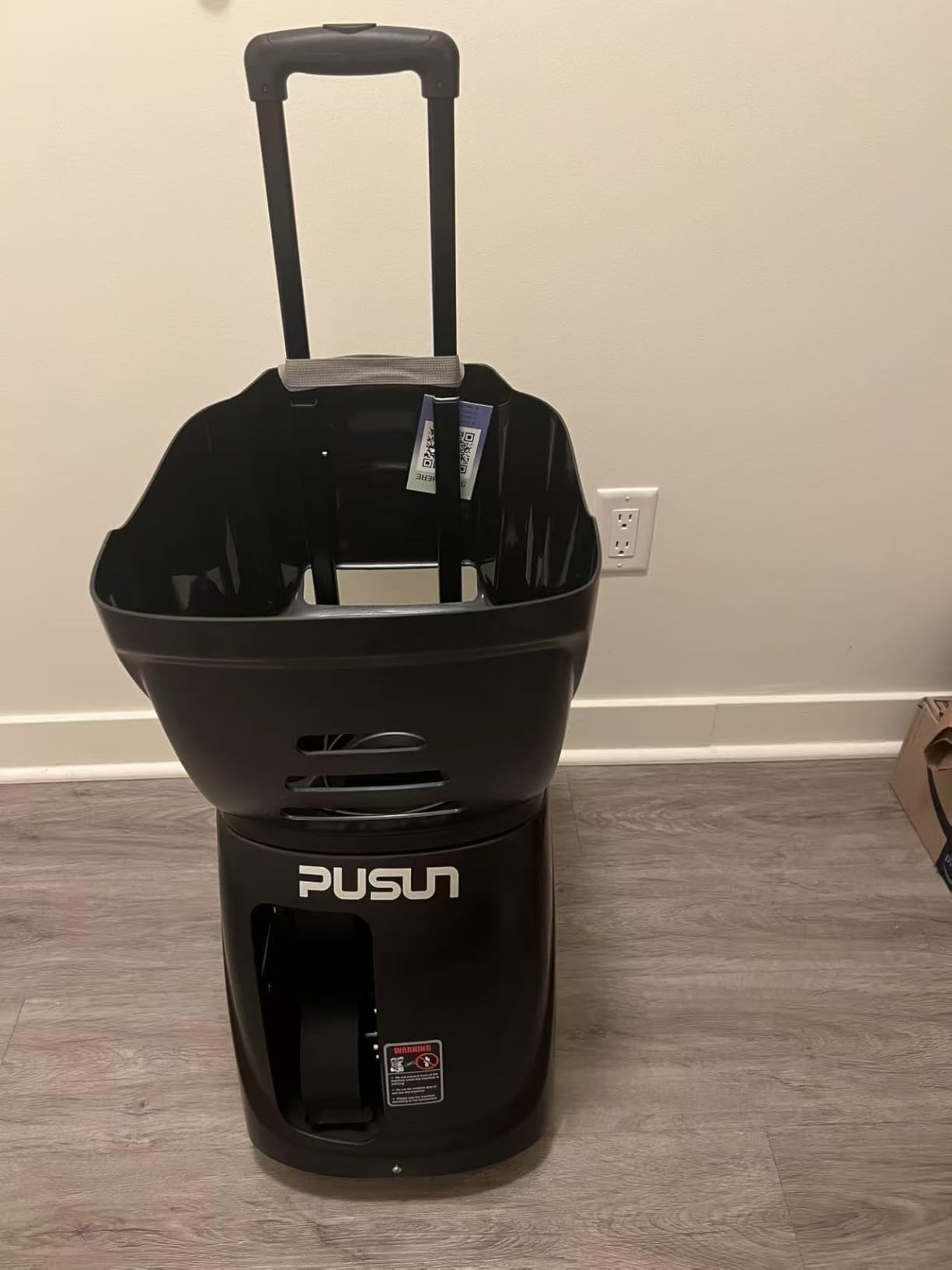 PUSUN PT-Smart Tennis Ball Machine: App Control with 12 Built-in Training Modes, 6-Level Spin, 28-Pt, 75 MPH, 32.6 lbs, 100+ Ball, 5H Battery, Portable, for Tennis/Padel customer photo 2