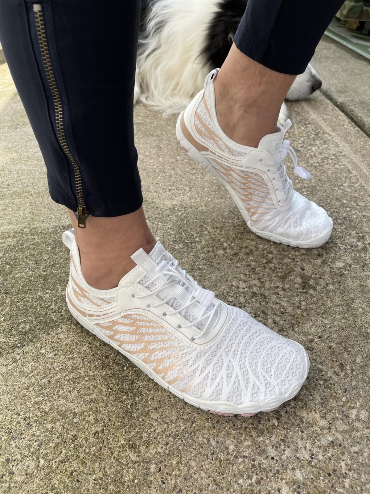 Barefoot Shoes for Women & Men, Grounded Walking Hiking Barefoot Shoes, Wide Toe Box Non-Slip Water Athletic Footwear, Comfortable Vitality Barefoot Footwear, Trail Running Sneakers Unisex customer photo 2