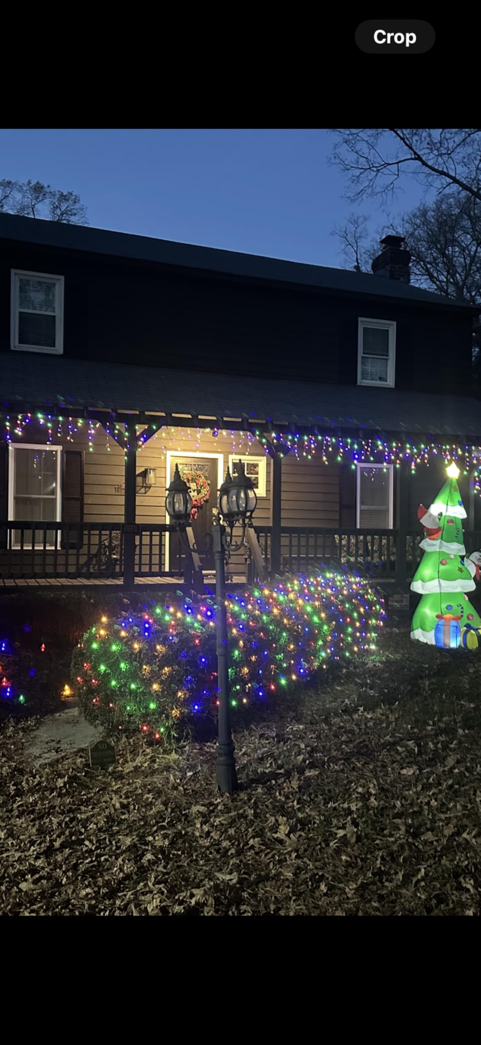 612 LED 60FT Christmas Icicle Lights, 136 Drops, 12 Modes, Cool White | Weather-resistant Twinkle String Lights with Timer Memory and Dimming for Eaves, Roofs, Windows, Patios Decor customer photo 1