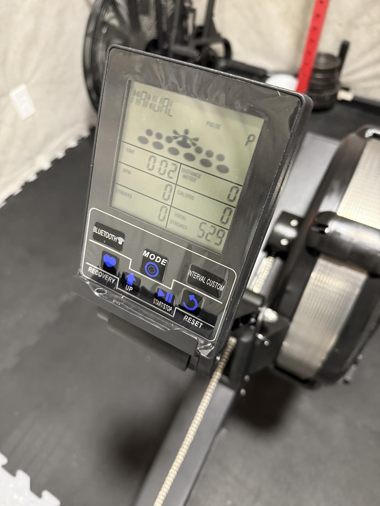 GMWD Air Rowing Machines for Home, 10-Level Adjustable Resistance Professional Rower Machine with Performance Monitor, Ergonomic Comfort Seat, Device Holder & Easy Storage, Lava Flow Series customer photo 2