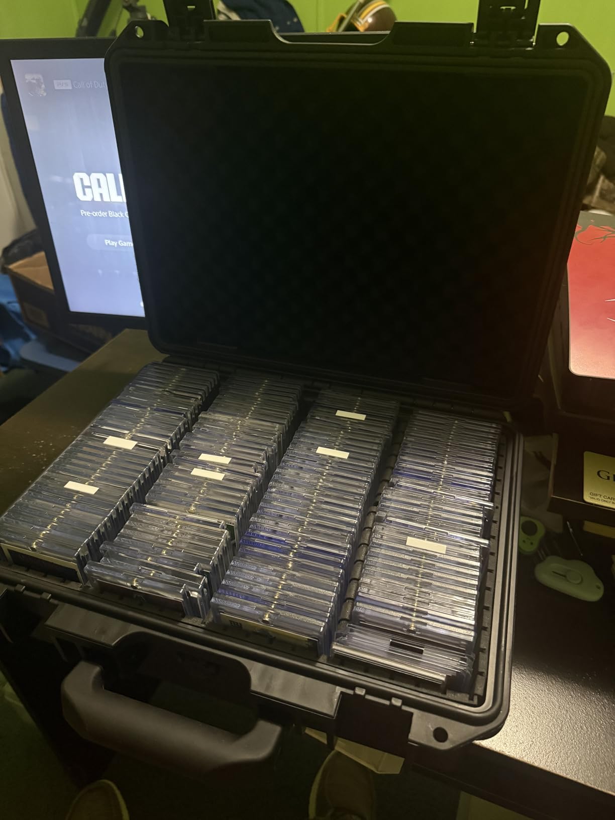 Card Cases for Sport Trading Graded Card Holder IP67 Waterproof Storage Box | Deep Hard Card Organizer for 50+ PSA Magnetic 220+ 3