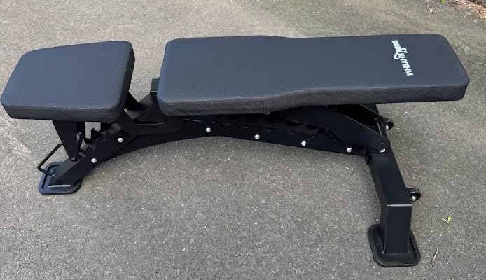 BODYRHYTHM Commercial-grade Weighted Bench, 1300LBS Weight Capacity Strength Training Bench, Heavy-duty Adjustable Workout Bench for Garage and Home Gym Workouts, Weight Lifting, and Bench Press customer photo 2