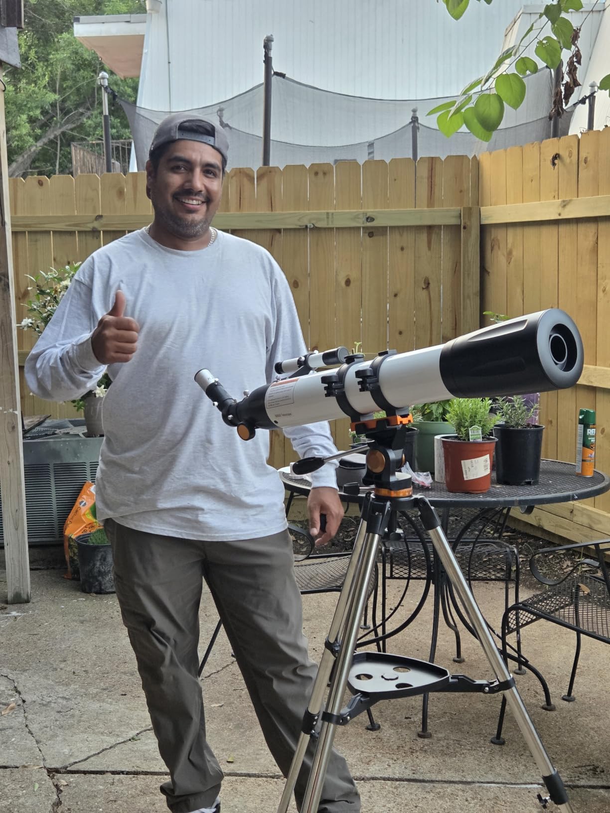 Telescope for Adults High Powered,90mm Aperture 800mm Refractor | Professional Telescopes,32X-240X Magnification,AZ Mount Tripod,Phone Adapter & Carry Bag,for Astronomy Beginners Stargazing customer photo 1