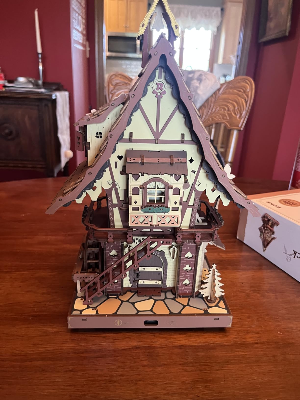 ROKR 3D Wooden Puzzles for Adults, Cuckoo Clock Model Kit, Room Home Decor DIY Watch Making Kit Functional Mechanical Building Toys, Hobbies Birthday Christmas Day Gifts for Men Women 14+ customer photo 2
