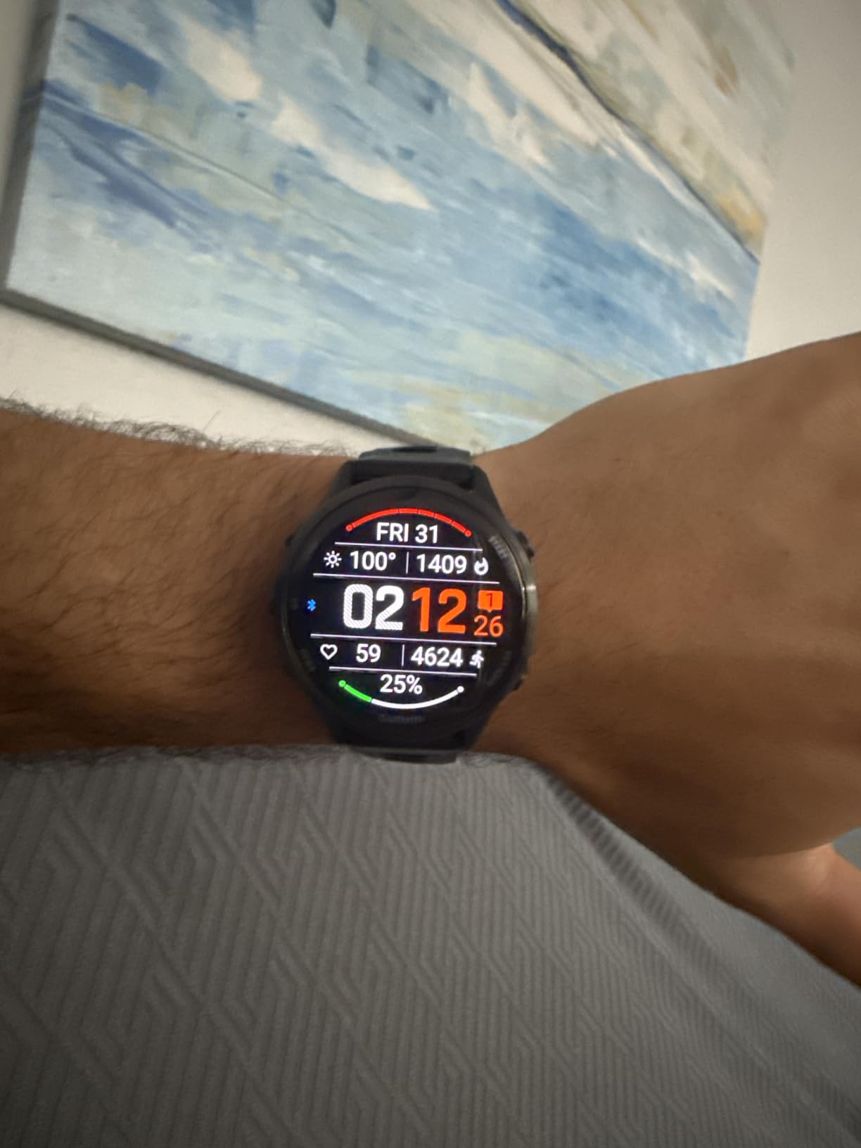 Forerunner 970, 47mm, Carbon Gray DLC Titanium, Black/Whitestone | Premium GPS Running & Triathlon Smartwatch, AMOLED Display, Built-In Flashlight, Enhanced Navigation customer photo 1
