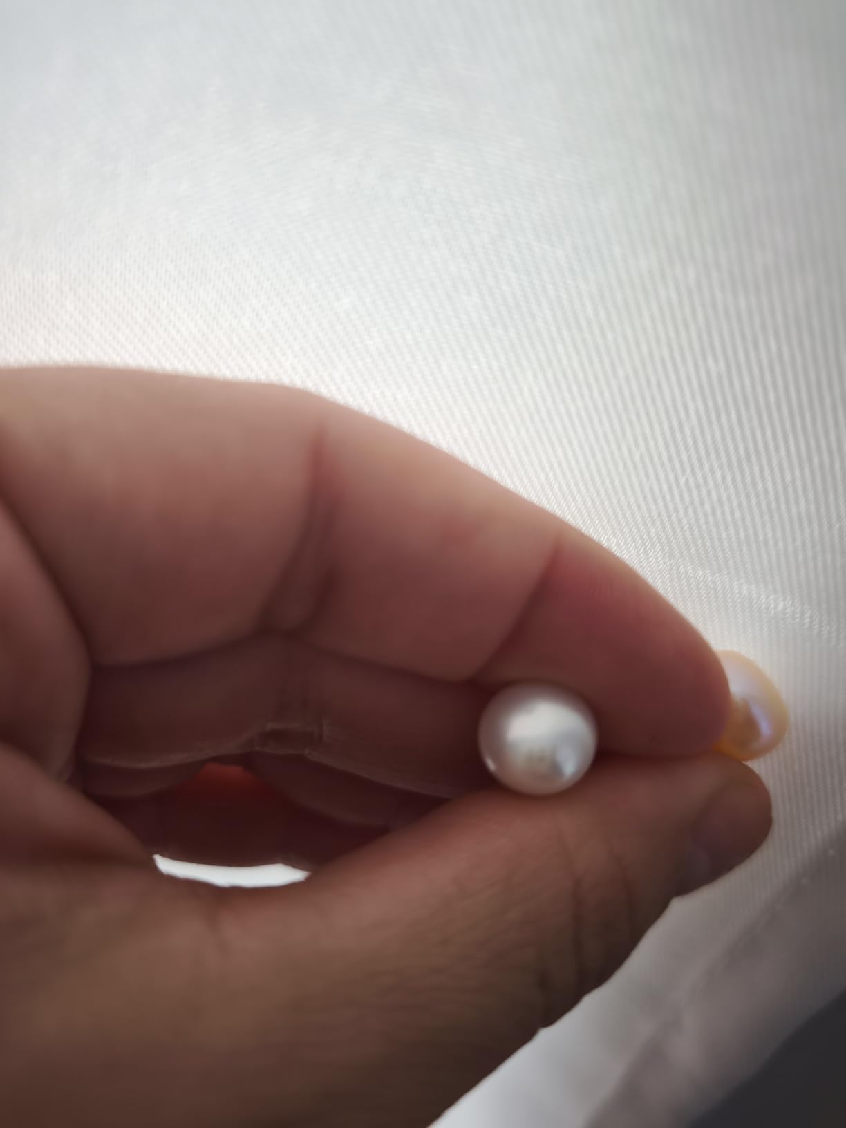 Freshwater Cultured Pearl Stud Earrings, 18K Gold Plated Sterling Silver customer photo 1