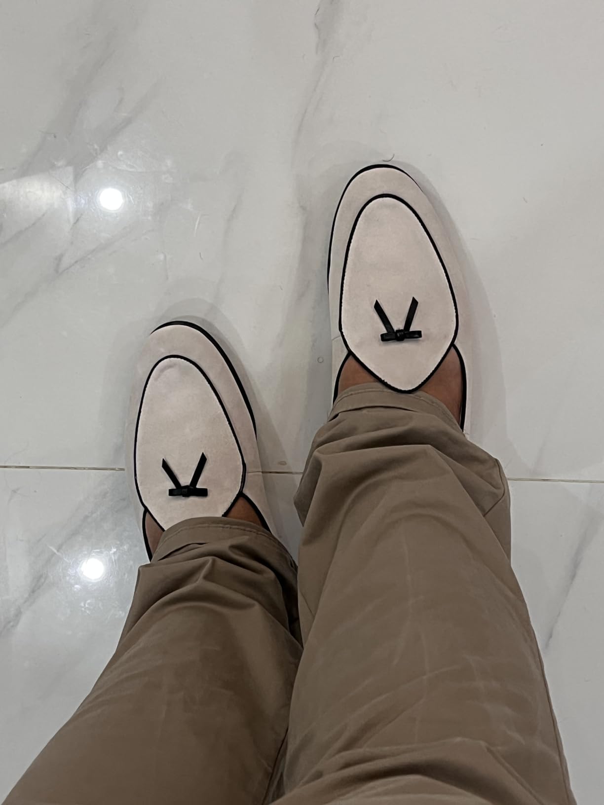 Journey West Men's Suede Leather Belgian Loafers for Men Slip-on Casual Penny Casual Loafers customer photo 2