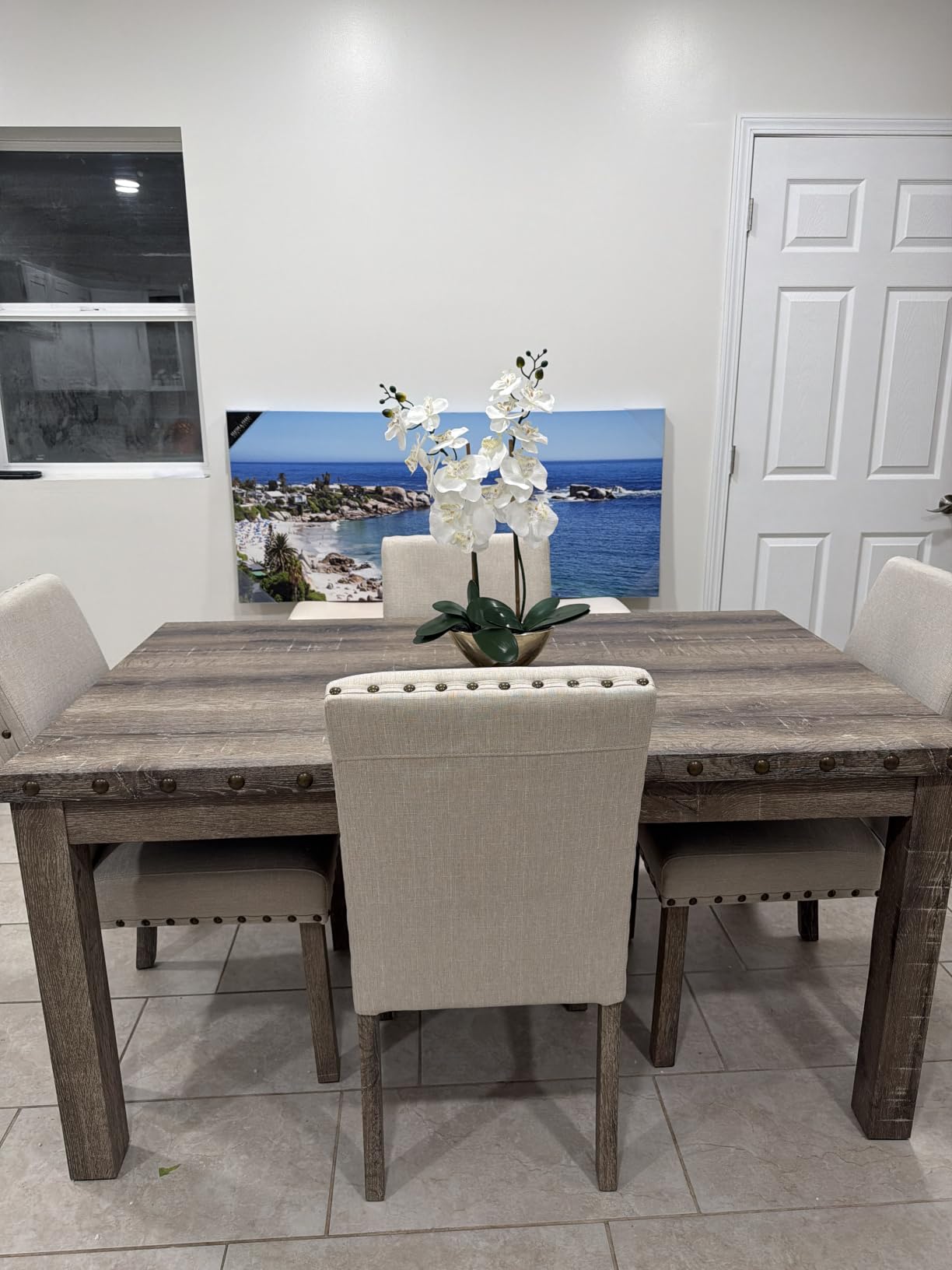 Morden Fort Farmhouse Dining Set for 4, 60