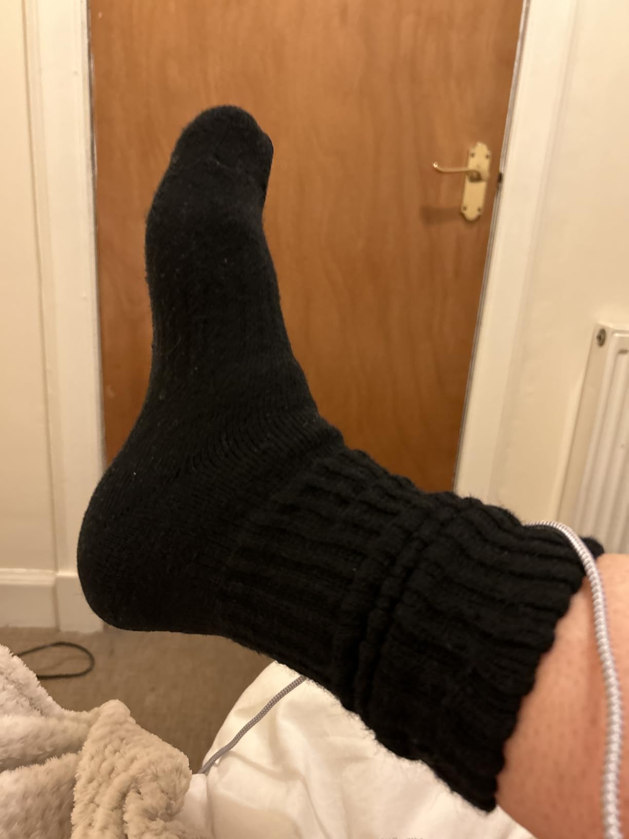 EBMORE Merino Wool Slouch Boot Socks Thermal Warm Winter Thick Scrunch Cozy Crew Socks for Women 4 Pairs customer photo 1