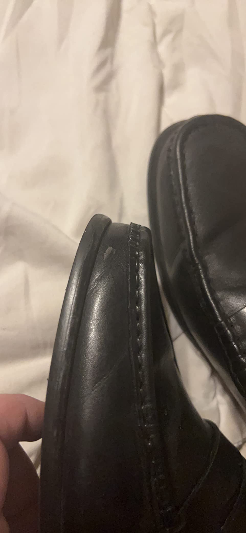 Mens Genuine Leather Dress Shoes Slip on Penny Loafers for Men customer photo 2