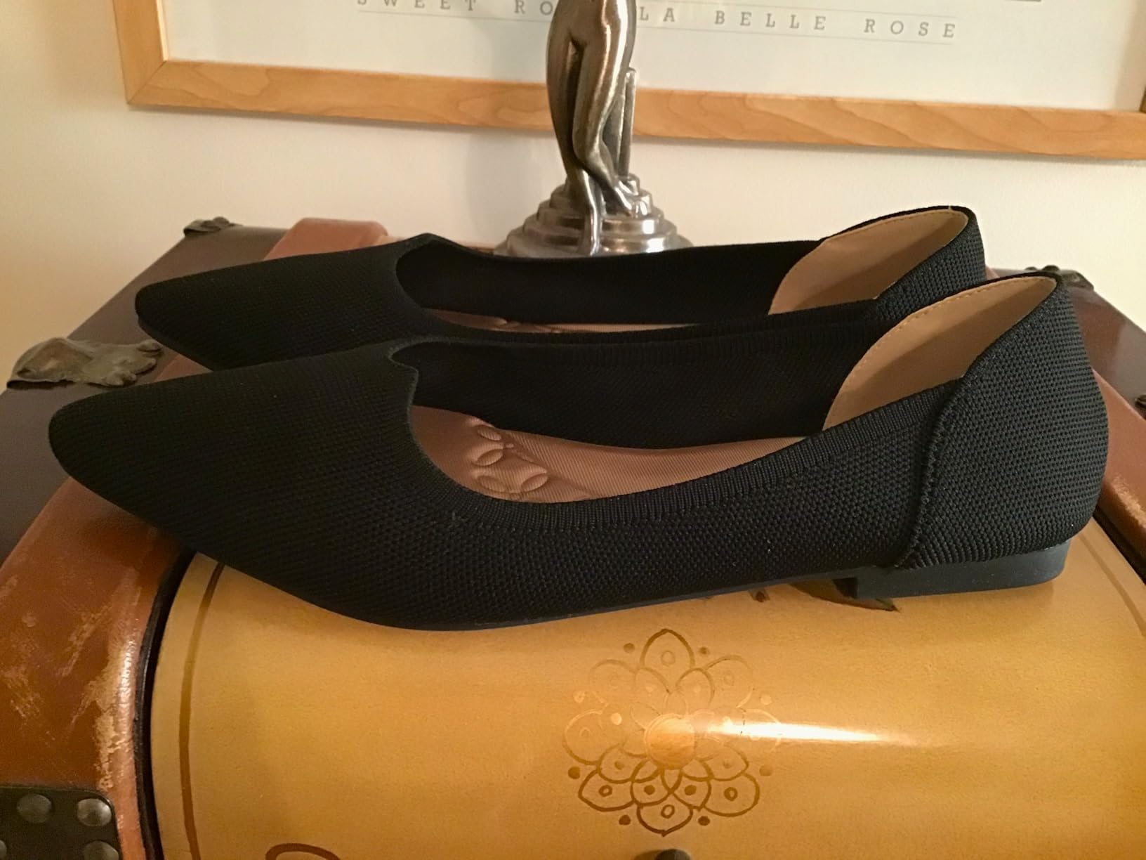 Rivsoi Womens Ballet Flats, Pointed Toe Comfortable Shoes with Arch Support customer photo 1