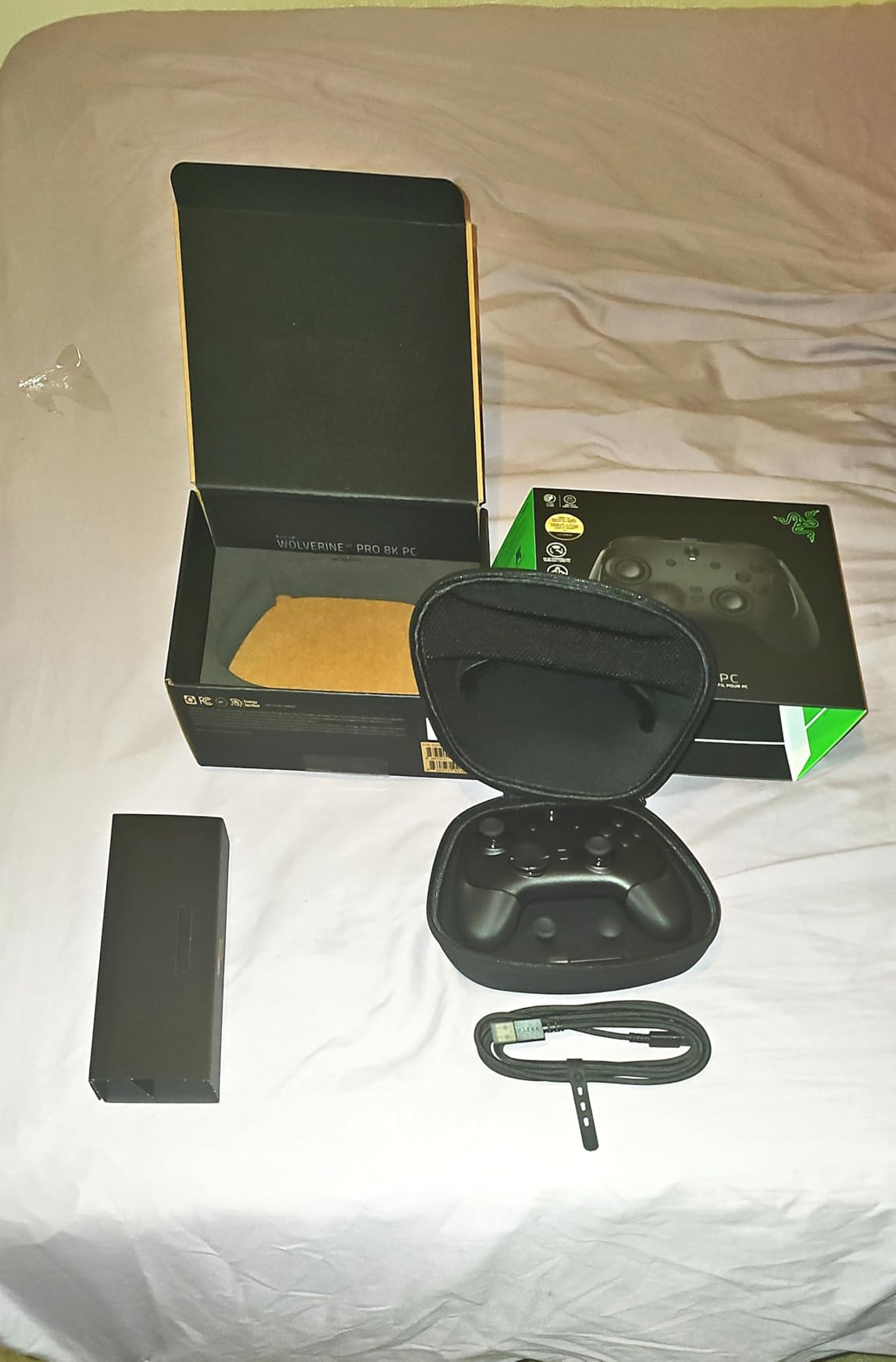 Razer Wolverine V3 Pro 8K PC Wireless Gaming Controller, Black | 8000 Hz Polling Rate, TMR Thumbsticks with Swappable Caps, 36 Hr Battery, 6 Remappable Buttons, Fast Triggers, Carrying Case customer photo 1