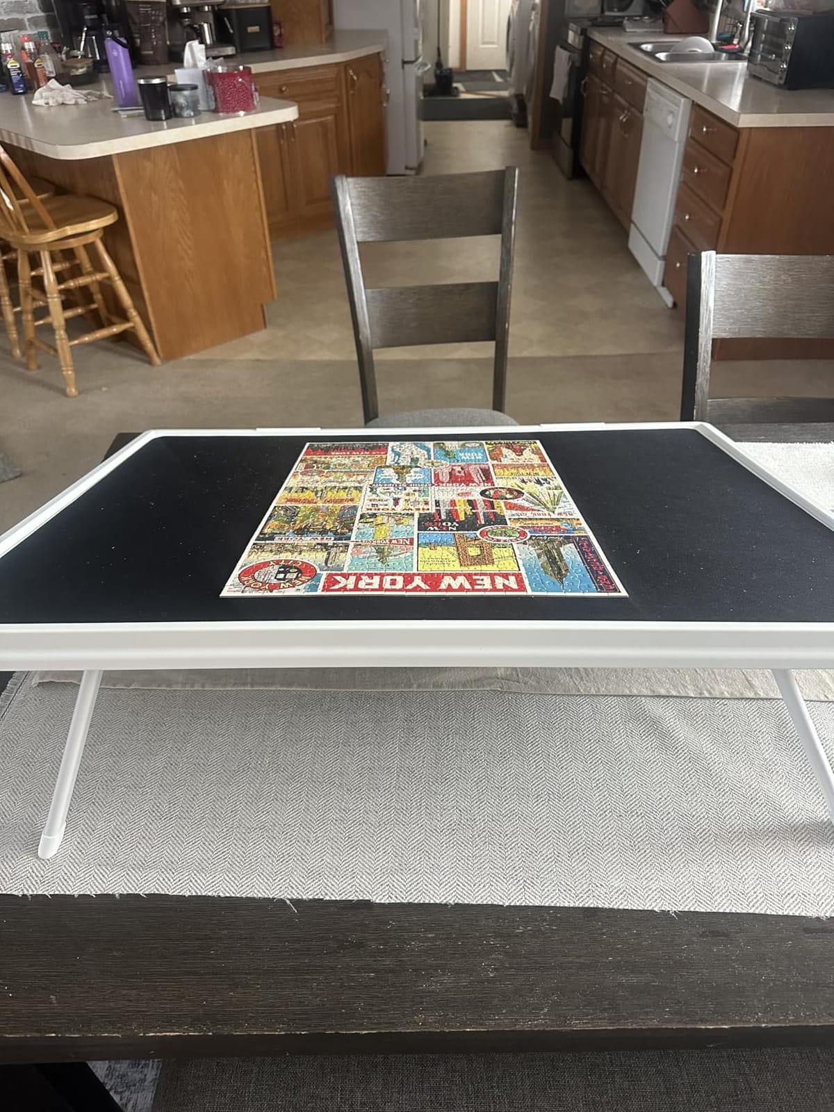 WELGEE 1500 Pieces 2-in-1 Tilting & Rotating Puzzle Board with Drawers and Cover, 35