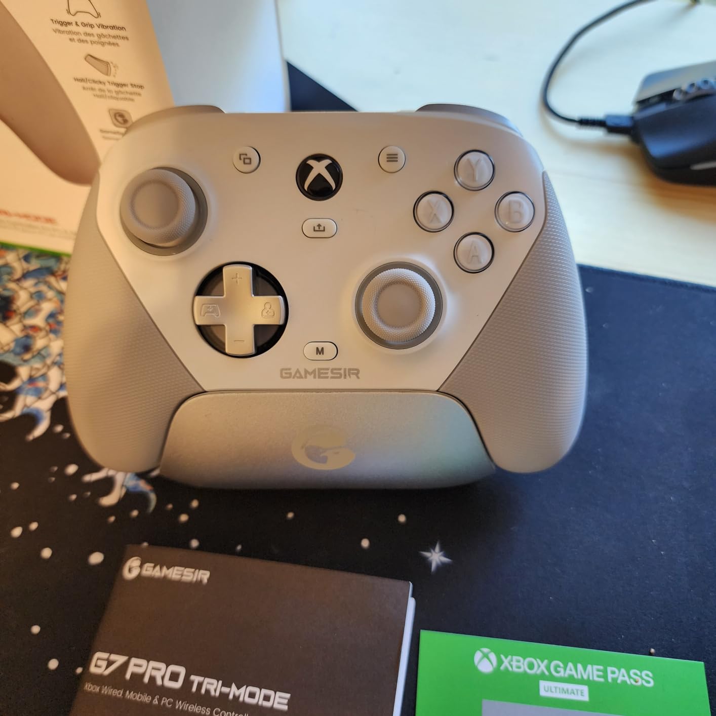 GameSir G7 Pro Wired Controller for Xbox Series X|S, Xbox One, Wireless Gamepad for PC & Android with TMR Sticks, Hall Effect Analog Triggers, 1000Hz Polling Rate, 3.5mm Audio Jack - White customer photo 1