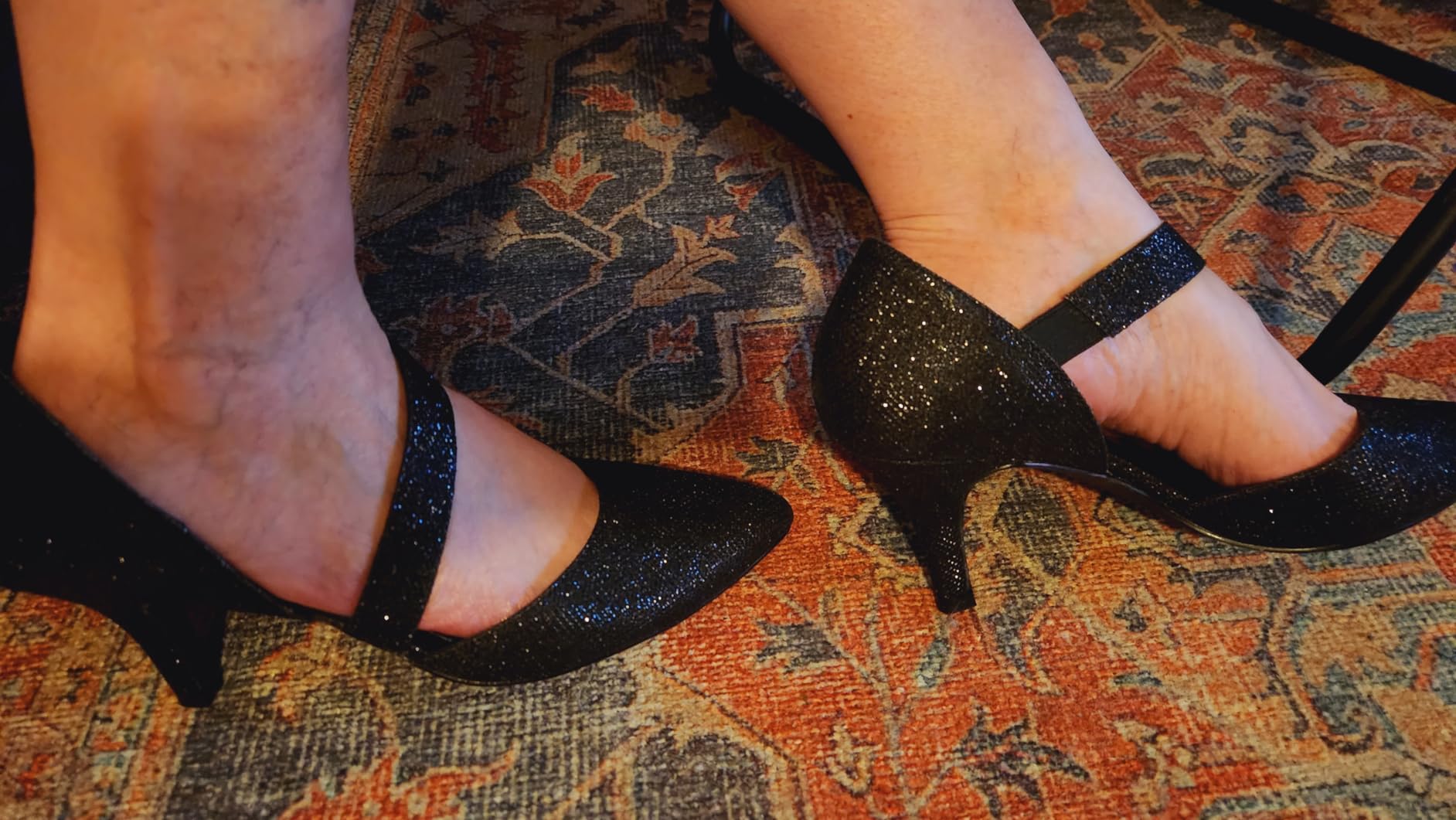Women's Pointed Toe Pumps Stiletto Heel Dress Shoes Wide Width customer photo 1