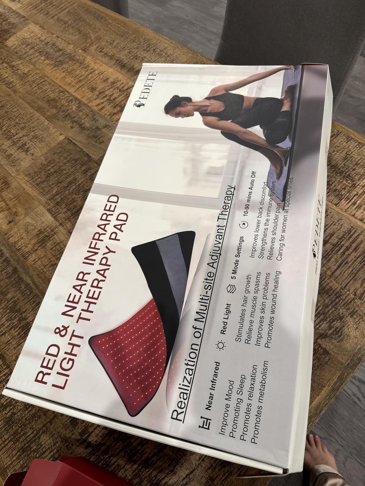Red Light Therapy Mat for Body, 39x24in Near Infrared Light Therapy Pad | 660nm & 850nm Red Light Therapy for Body with Timer, Flexible Light Blanket for Back Shoulder Joints Pets with Storage Bag customer photo 2