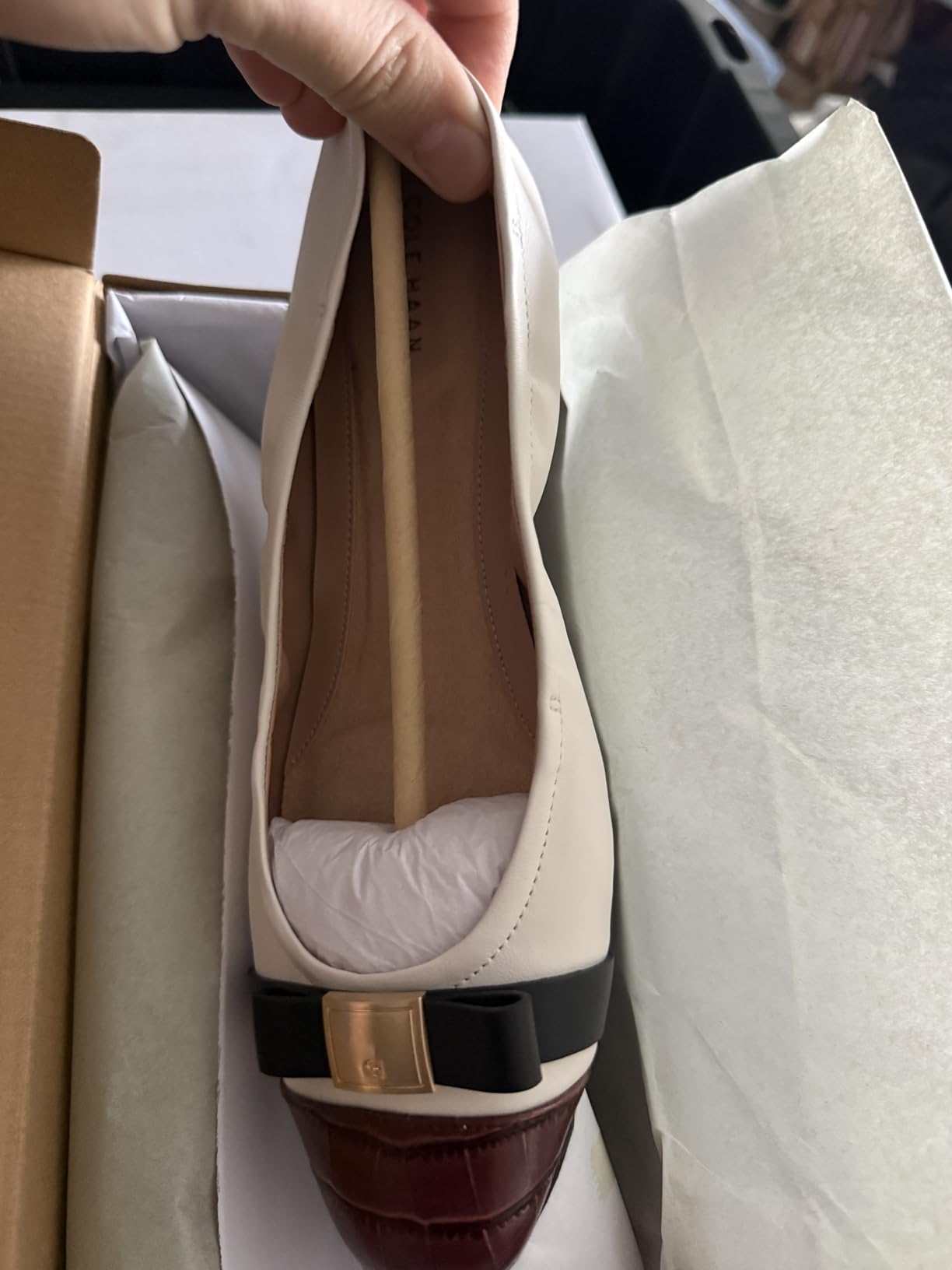 Cole Haan Women's Go-to Tova Bow Ballet Flat customer photo 2