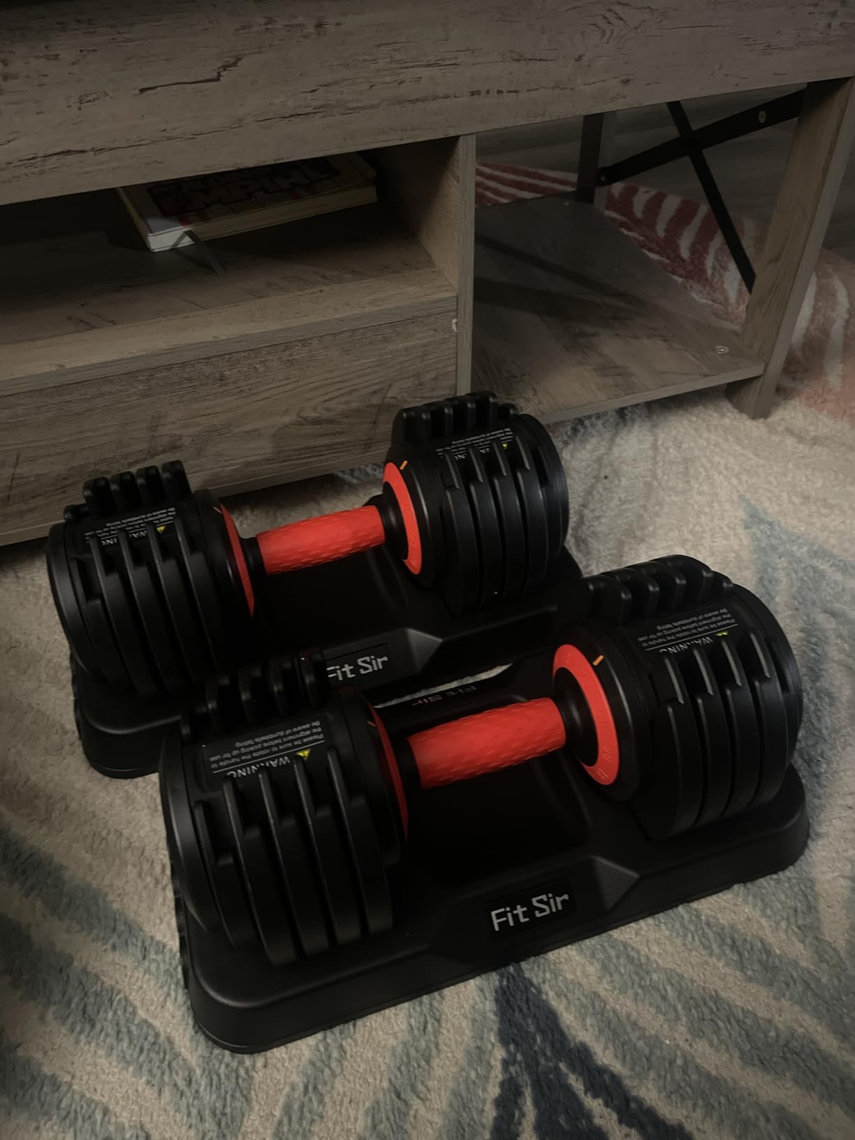 Adjustable Dumbbell Set, 10-in-1 25LB/50LB/90LB Ajustable Dumbbells with Safe Locking System, Enclosed Storage Tray, 1 Sec Fast Adjustment, Comfortable Non-Slip Textured Grip, Suitable for Home Gym Workouts Men and Women customer photo 1