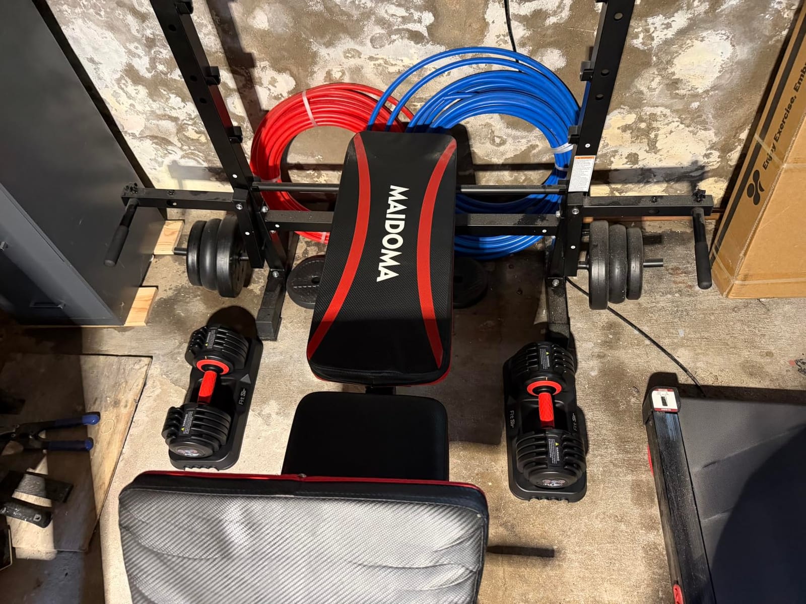 Adjustable Dumbbell Set, 10-in-1 25LB/50LB/90LB Ajustable Dumbbells with Safe Locking System, Enclosed Storage Tray, 1 Sec Fast Adjustment, Comfortable Non-Slip Textured Grip, Suitable for Home Gym Workouts Men and Women customer photo 2