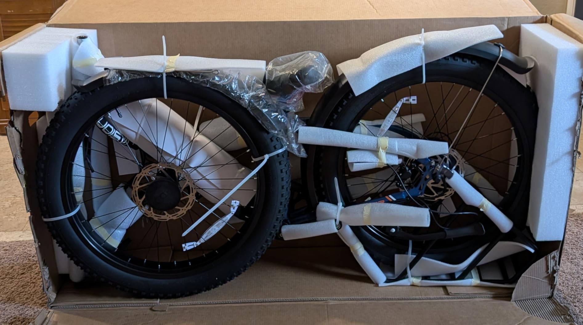 Jasion Thunder Electric Bike, 1800W Peak Ebikes for Adults, 26'' Fat Tire, 80 Miles with 864Wh Battery, 30+ MPH Max Speed, 400LB Capacity, Certified by UL2849 customer photo 1