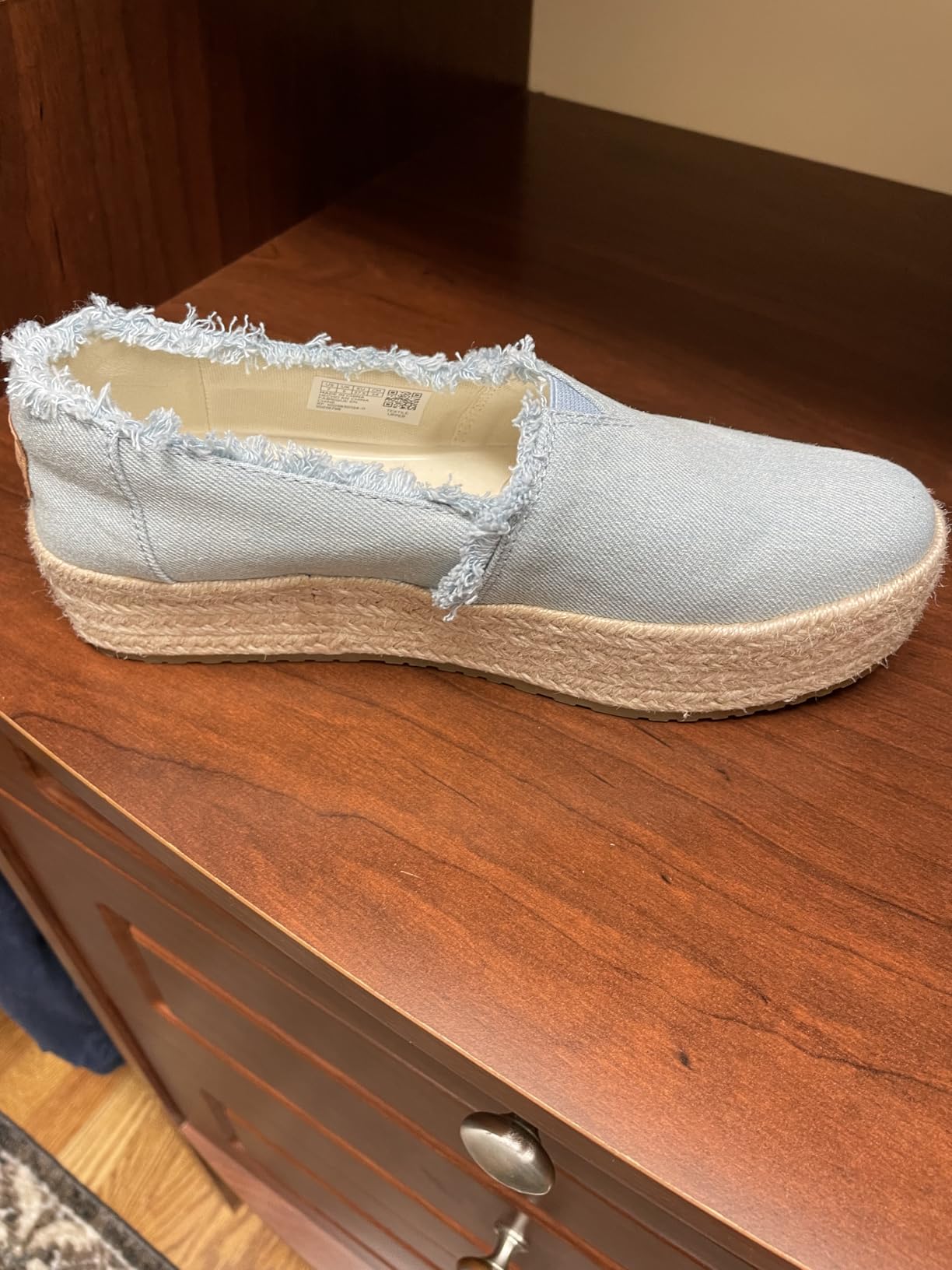 TOMS Women's Valencia Platform Espadrille, Textile Upper, OrthoLite Insole customer photo 1