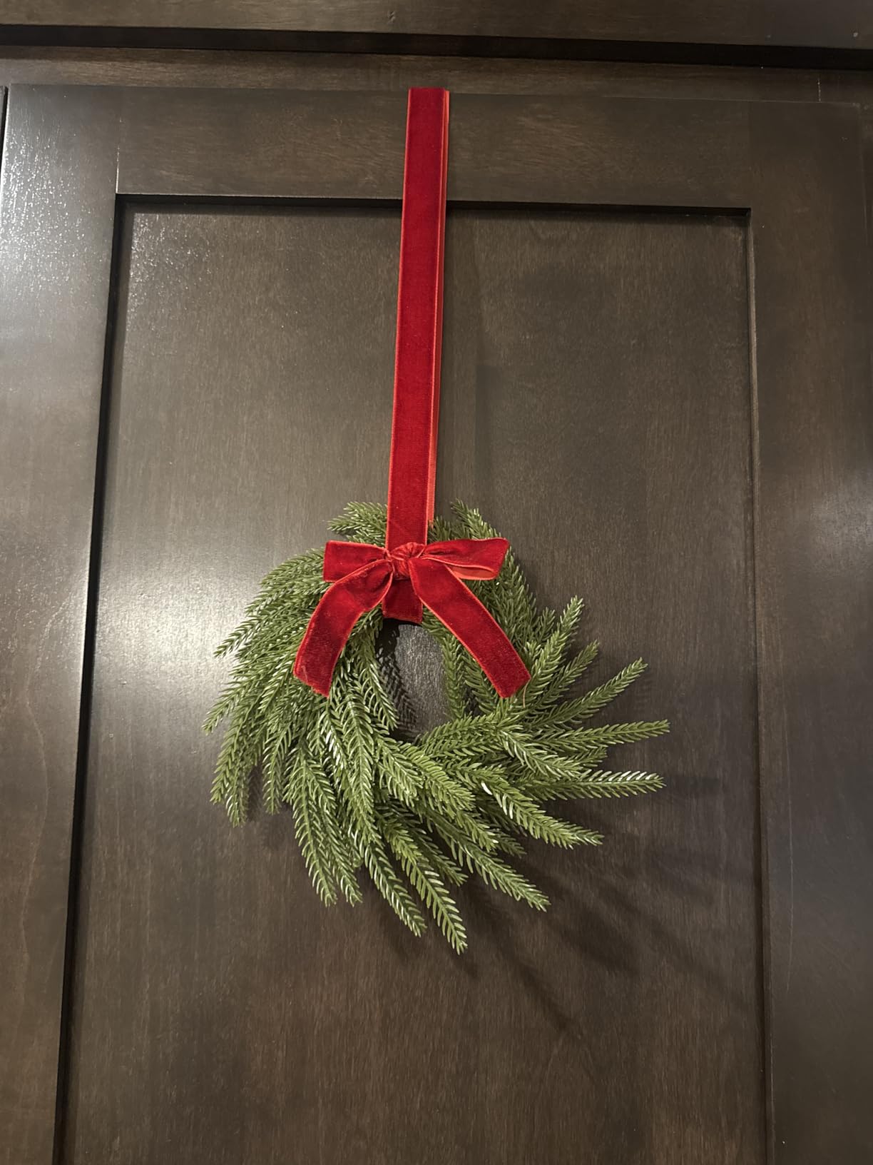 6 Pcs Mini Christmas Kitchen Cabinet Wreaths, 7.9