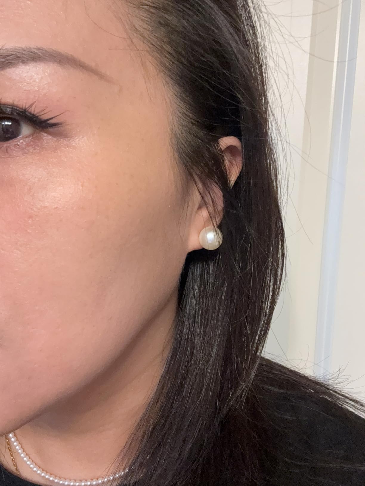 4 Pairs Pearl Stud Earrings Sterling Silver Earring Set customer photo 2