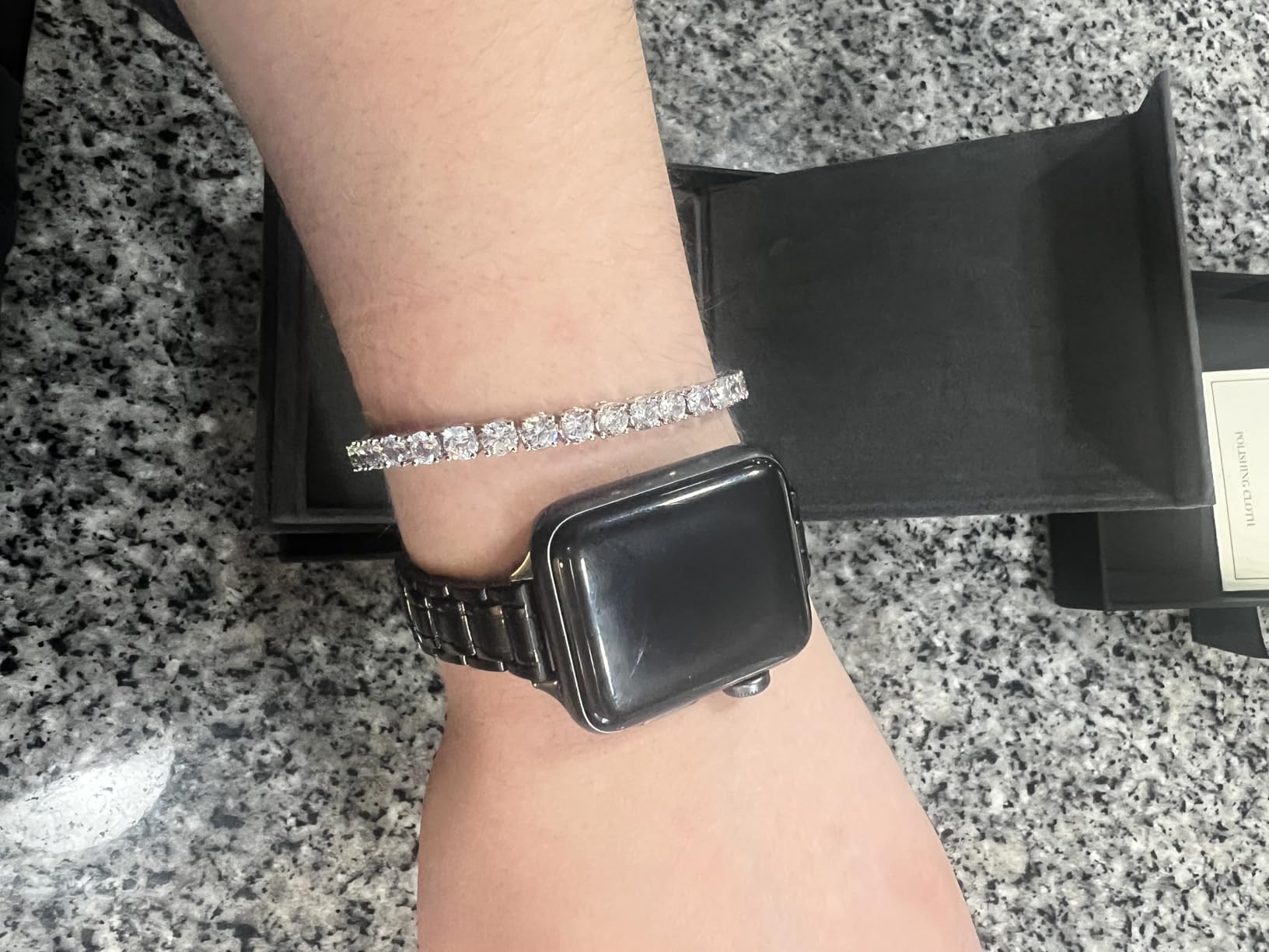 BUMBLEBEE Handmade Tennis Bracelet for Women customer photo 2