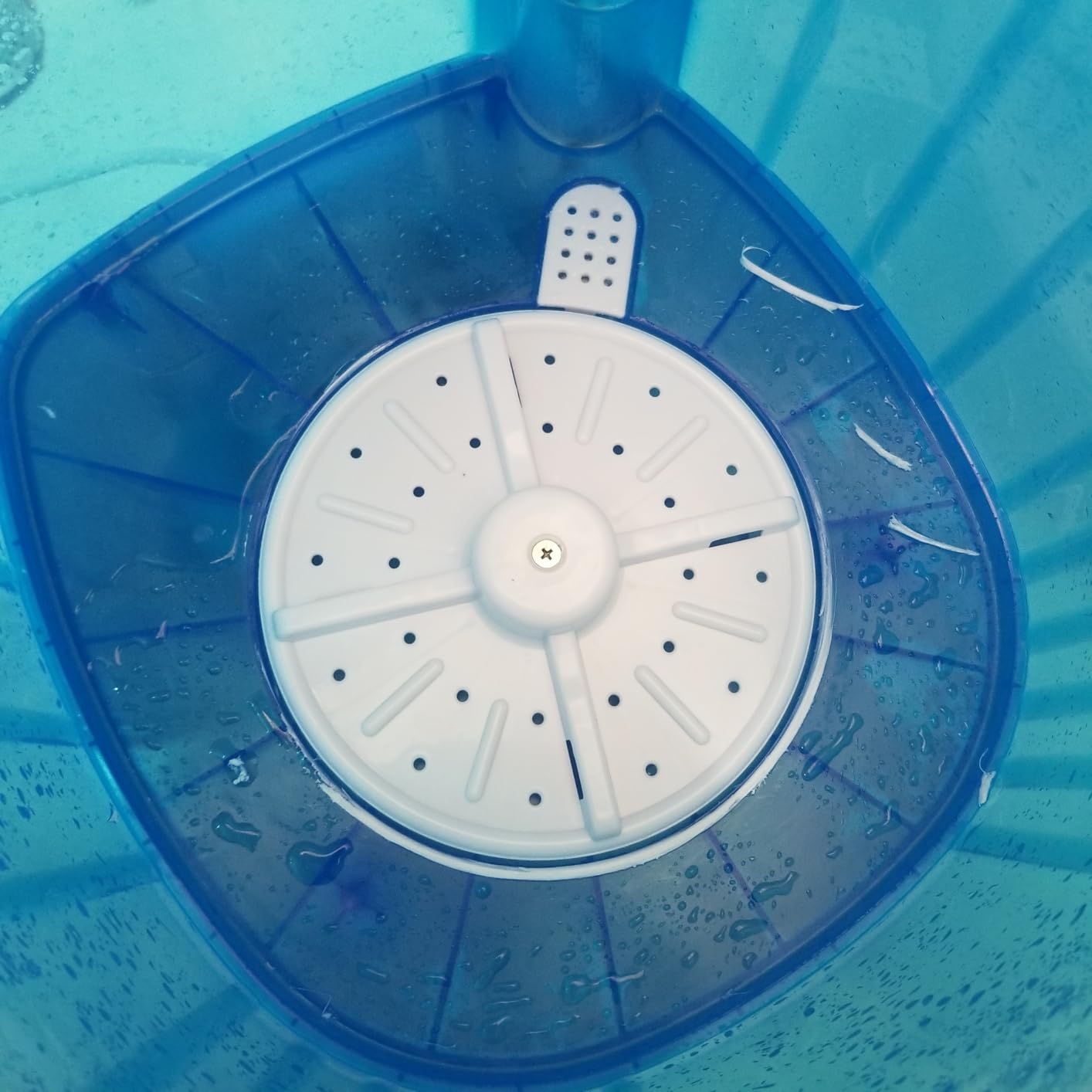 Elevon Mini Spin Dryer Portable Washing Machine, Compact Laundry for Home, Apartment, RV, Blue customer photo 2