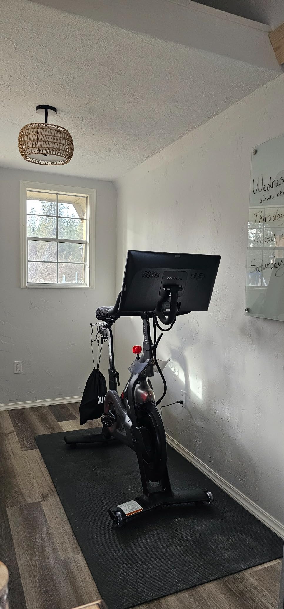 Peloton Exercise Bike, Indoor Stationery Cross Training Bike for Home with HD Swivel Screen, Space-Friendly Exercise Equipment for Home Workouts, Cardio Fitness, Yoga & Strength Routines customer photo 2