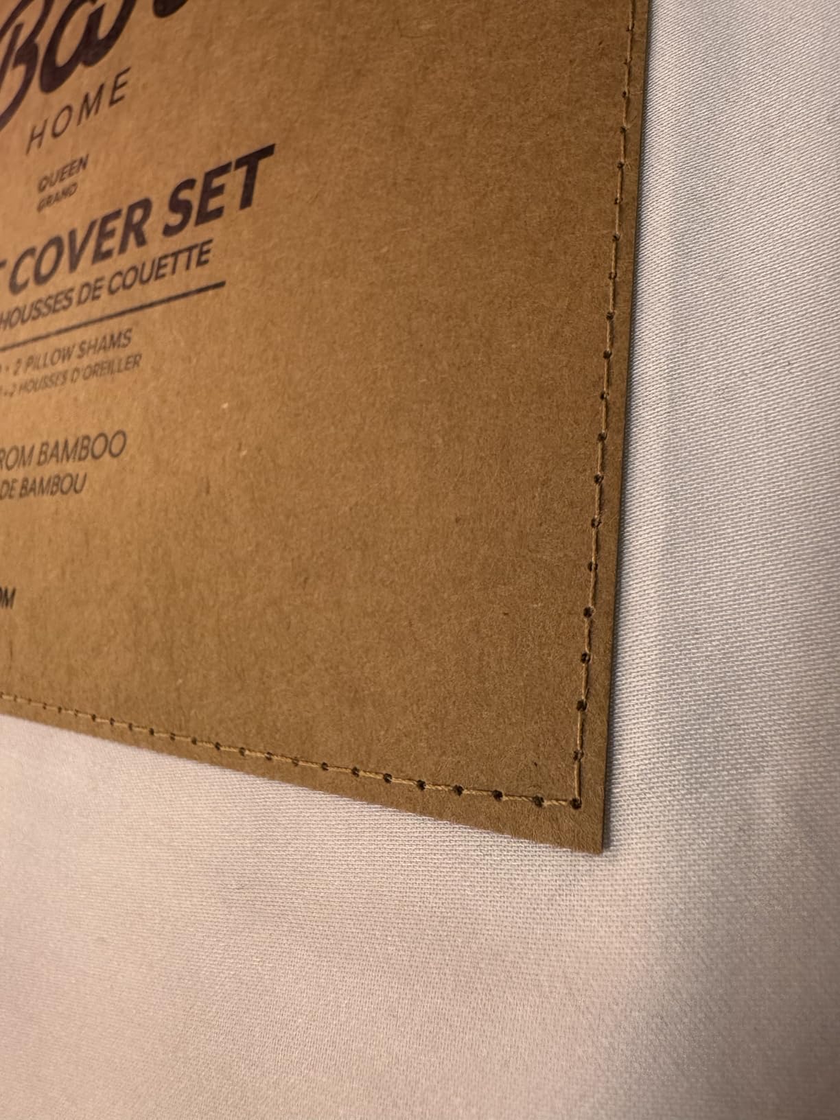 Bare Home 100% Rayon Made from Bamboo Duvet Cover Set (Queen, Light Grey) | 100% Rayon Made from Bamboo, Luxury Look, Cooling, Breathable, Easy Fit customer photo 1