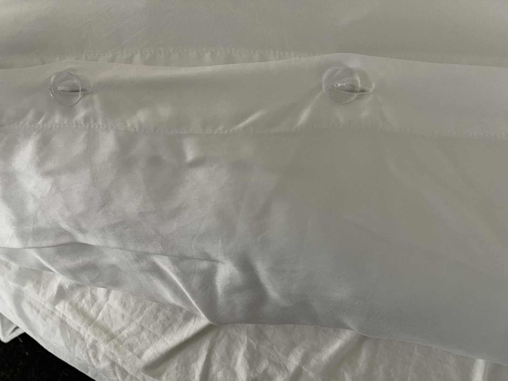 Bare Home 100% Rayon Made from Bamboo Duvet Cover Set (Queen, Light Grey) | 100% Rayon Made from Bamboo, Luxury Look, Cooling, Breathable, Easy Fit customer photo 2
