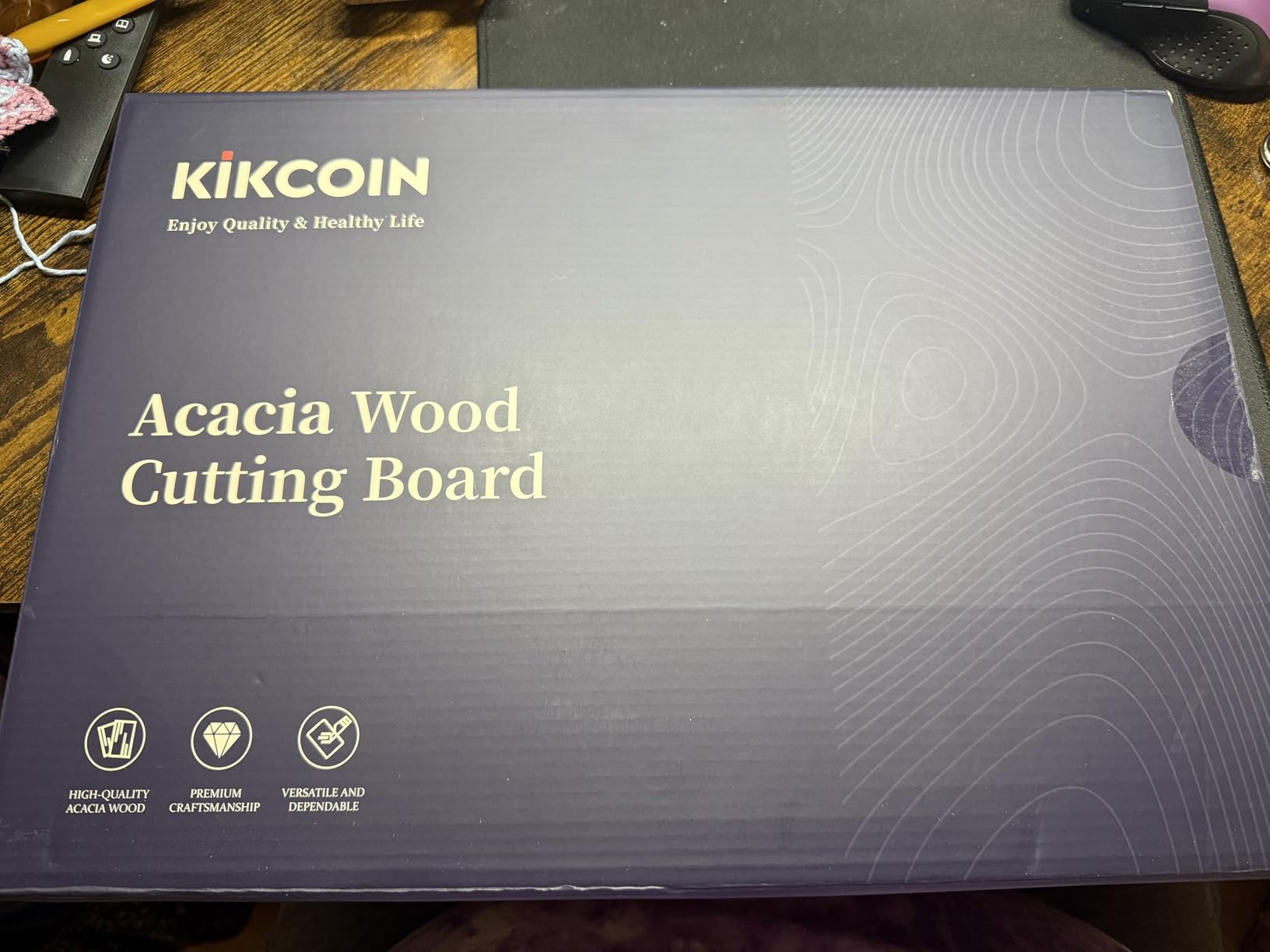 Kikcoin Acacia Wood Cutting Board Set of 3, Wooden Cutting Boards for Kitchen with Deep Juice Grooves, Butcher Block Wooden Chopping Board for Meat, Large Solid Charcuterie Boards Serving Tray customer photo 1
