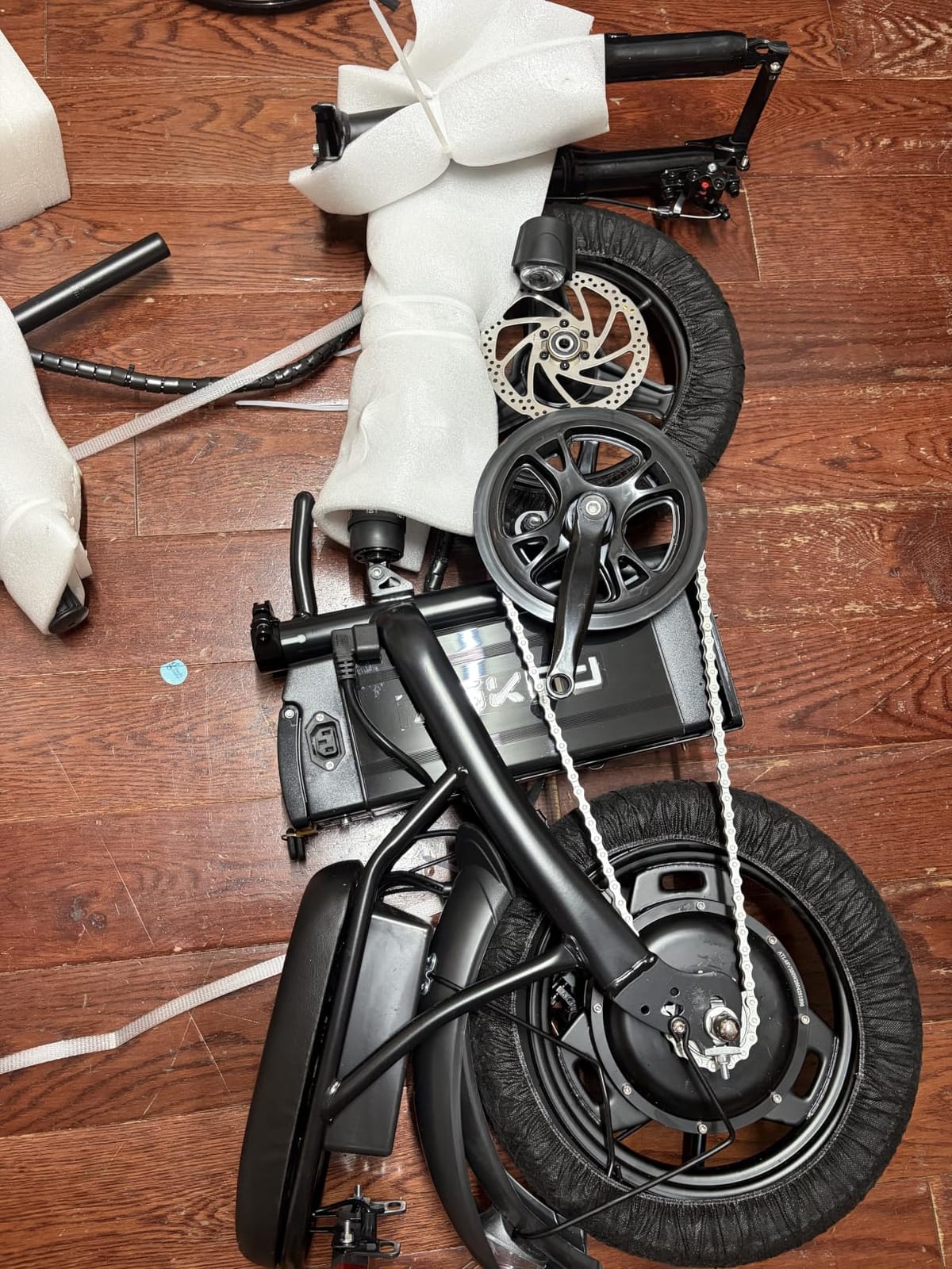Foldable Electric Bike for Adults and Teens, 14 Inch Ebike for Commuting | Folding E Bike with 740W Peak Motor, 48V 10AH Removable Battery, 30-35 Miles PAS Range, Commuter Electric Bicycle customer photo 1