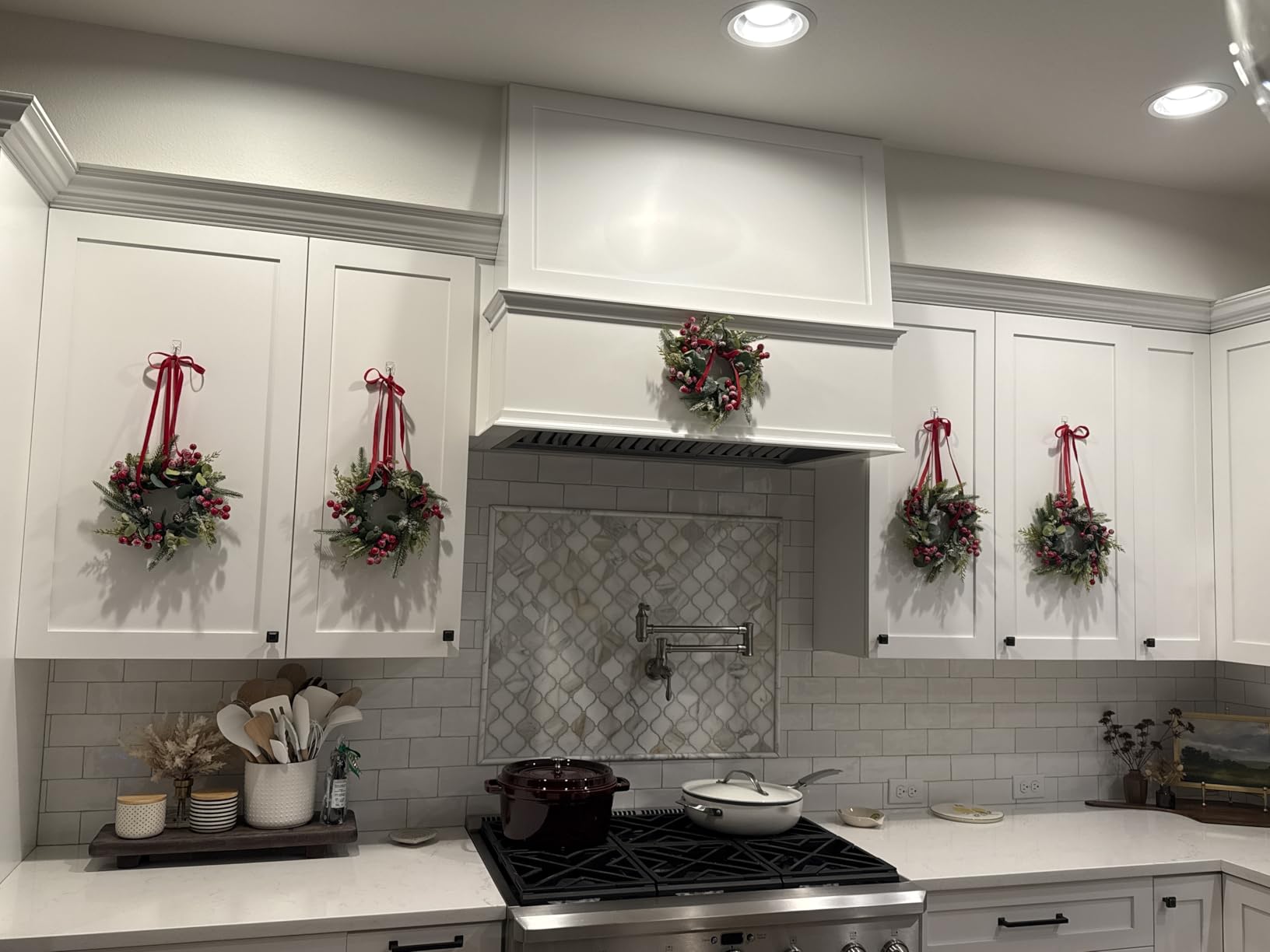 4 Pcs Mini Christmas Wreath 15