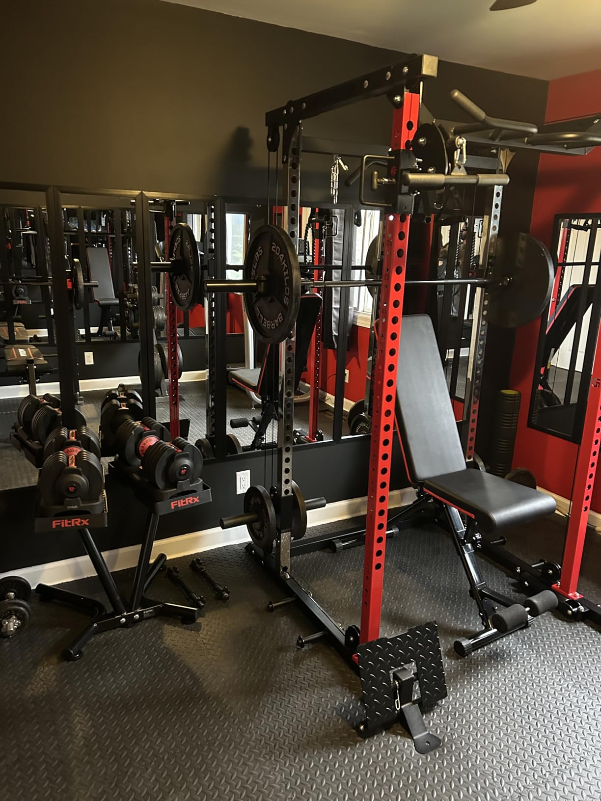 DP01 Power Cage, 2000LBS Squat Rack with Cable Crossover and Dual Independent Pulley System customer photo 1