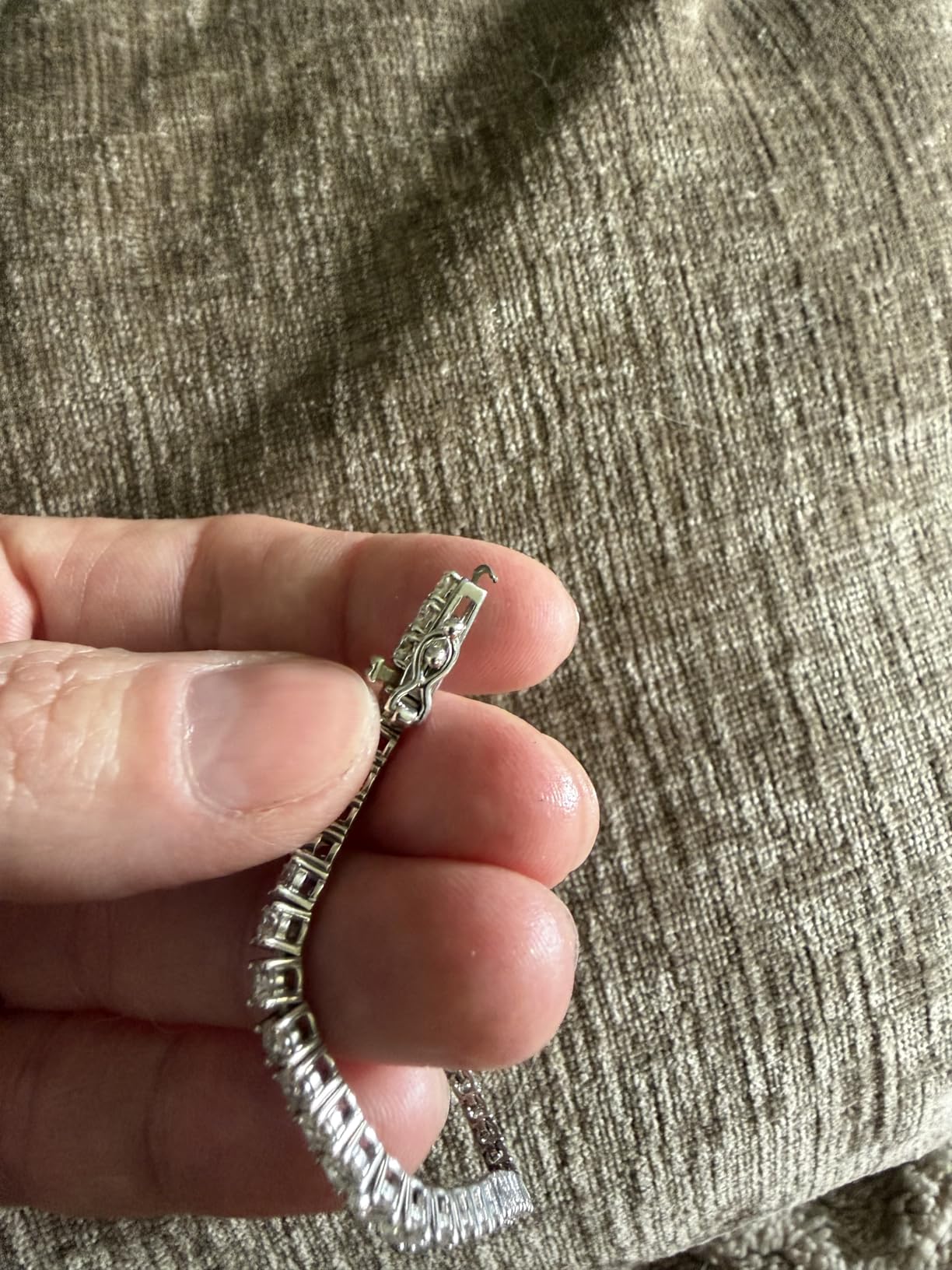KRKC&CO Lab-Grown Moissanite Tennis Bracelet Women, 2.2-13.8 ct.tw, VVS1 customer photo 1