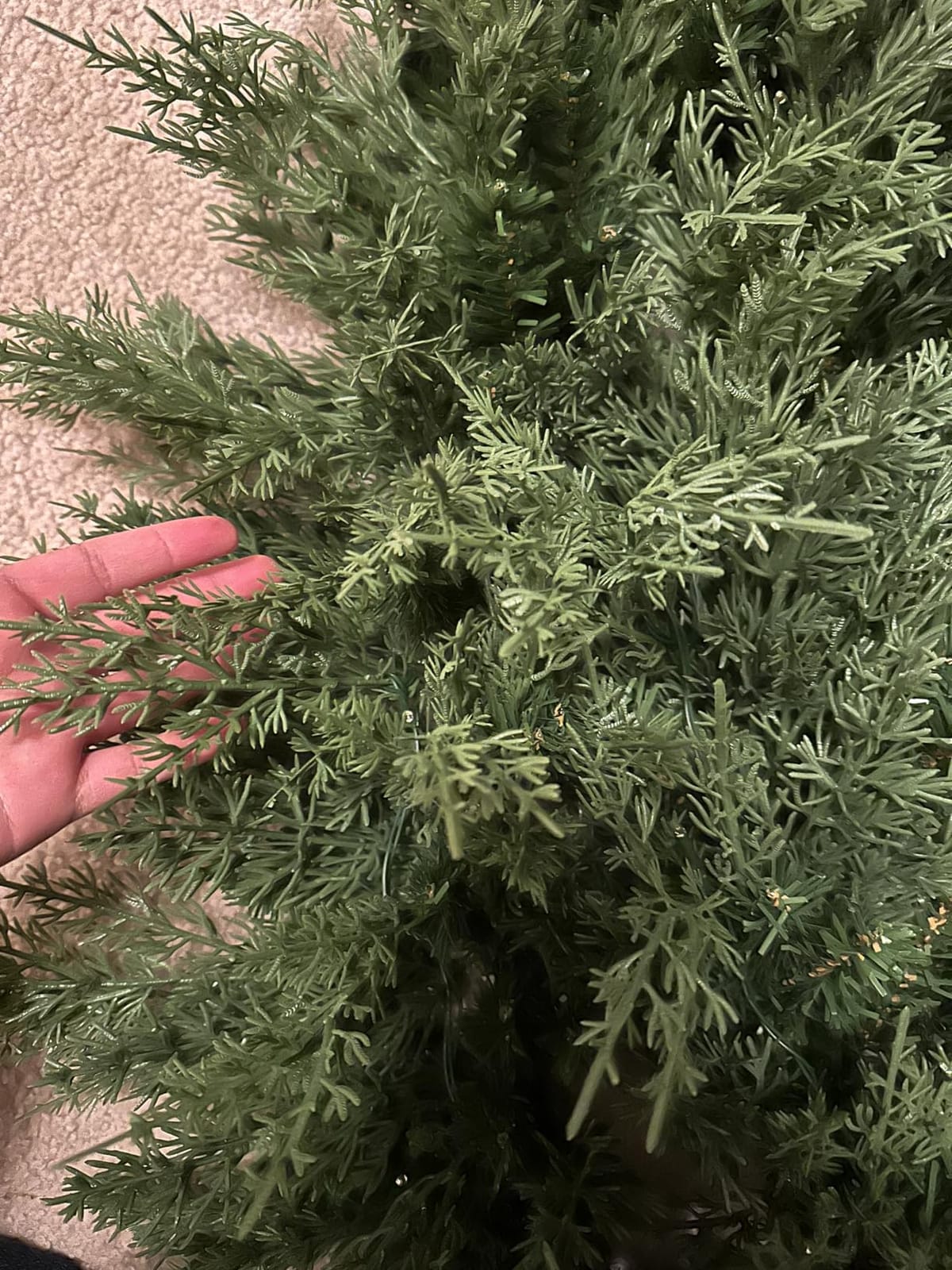 Best Choice Products Pre-Lit Cedar Cypress Christmas Wreath w/Twinkling LEDs, 36in Realistic Large Indoor/Outdoor Holiday Decor for Door, Plug-in customer photo 1