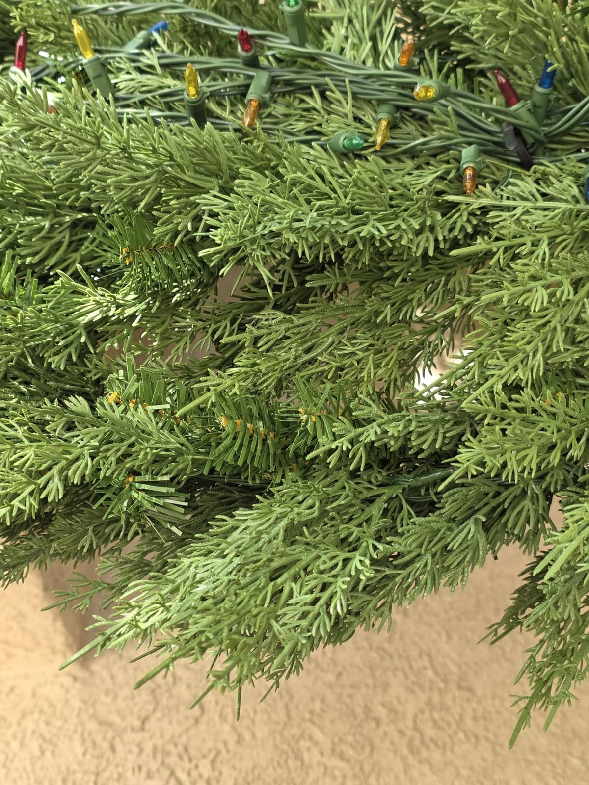Best Choice Products Pre-Lit Cedar Cypress Christmas Wreath w/Twinkling LEDs, 36in Realistic Large Indoor/Outdoor Holiday Decor for Door, Plug-in customer photo 2