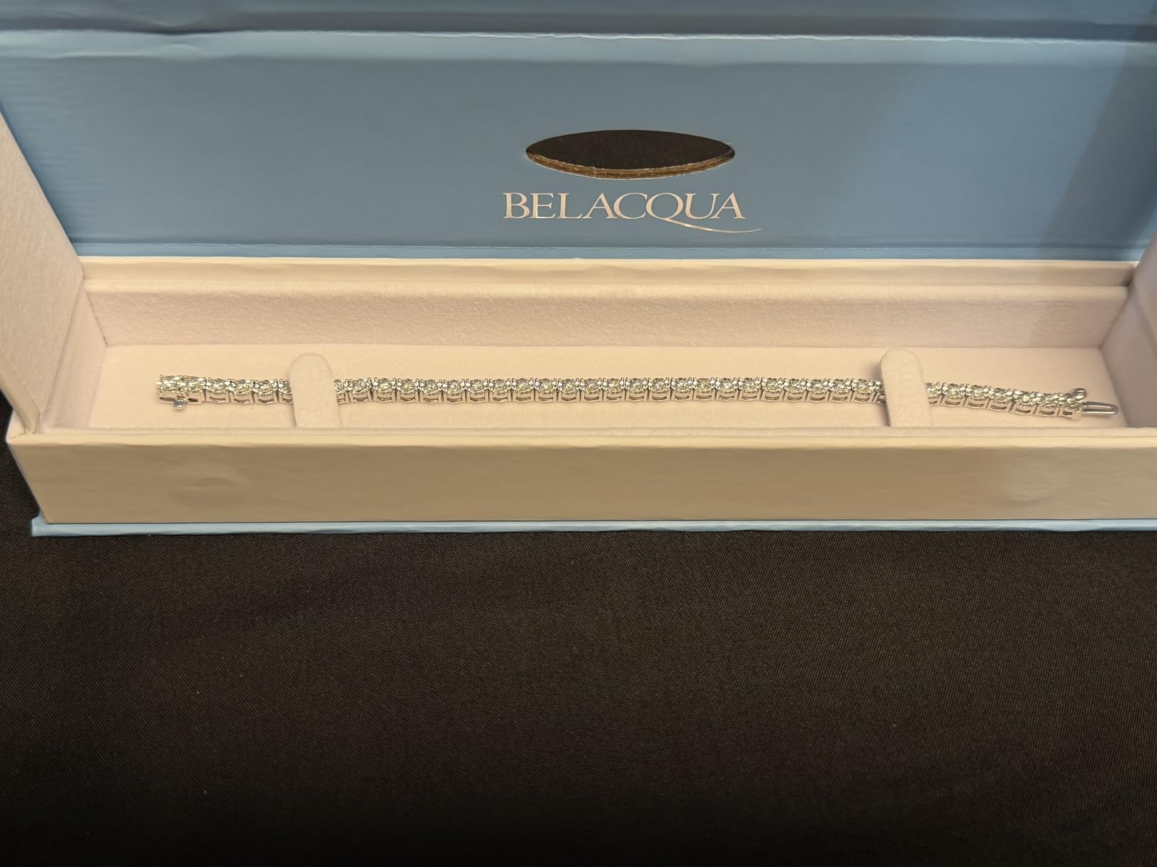 Belacqua Lab Grown Diamond Tennis Bracelet customer photo 2